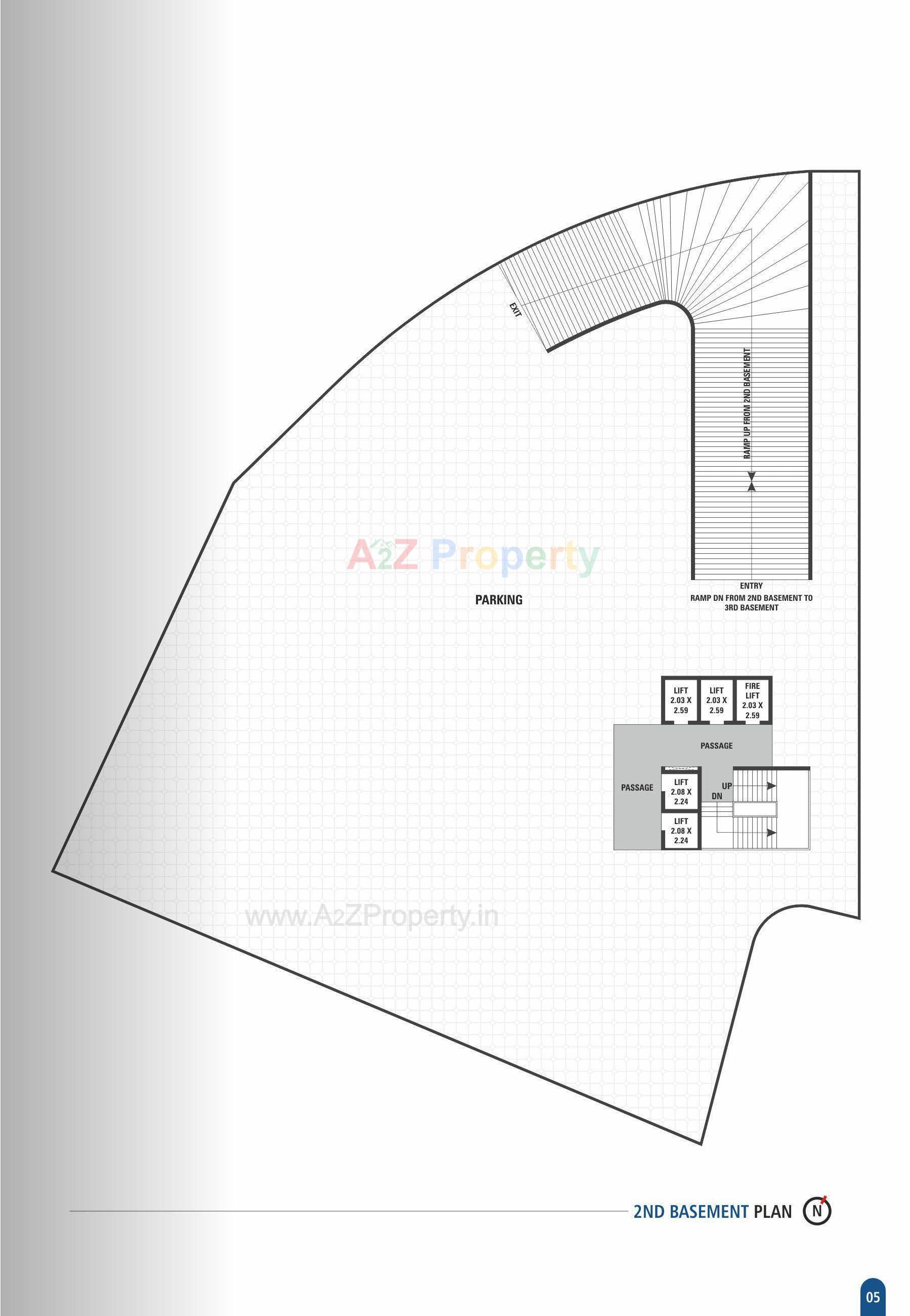 Layout of real estate project Gokul Towers located at Athwa, Surat, Gujarat