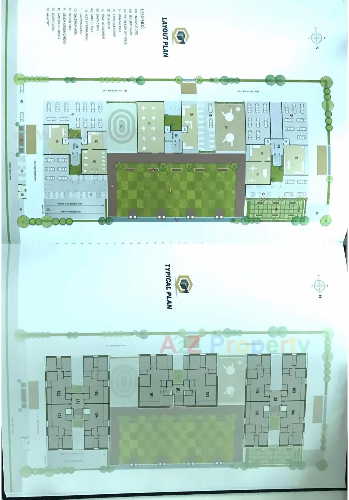 Layout of real estate project Golden Heaven located at Surat, Surat, Gujarat