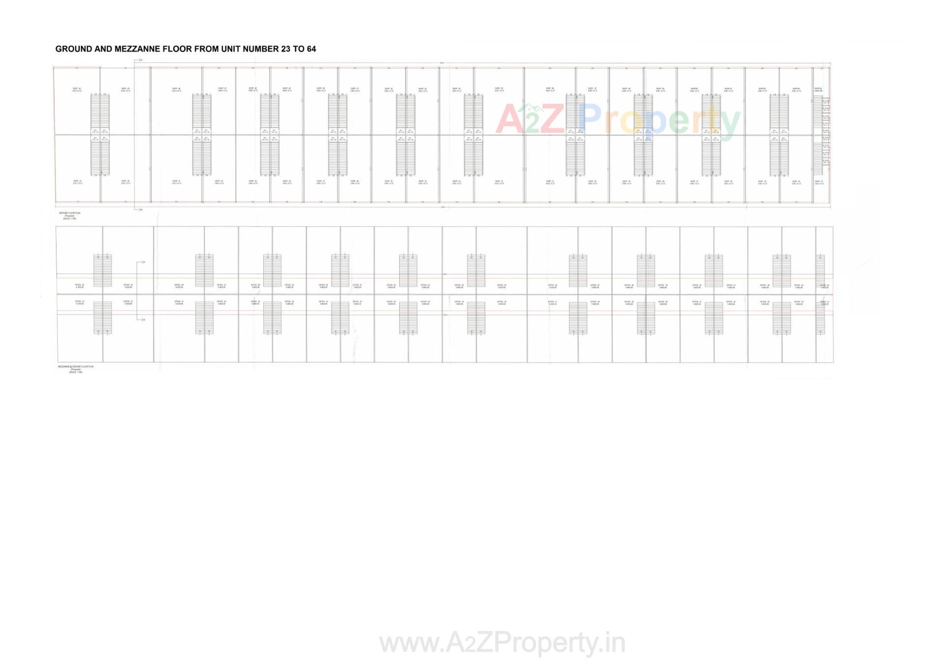Layout of real estate project Gopin Fruit Market located at Surat, Surat, Gujarat