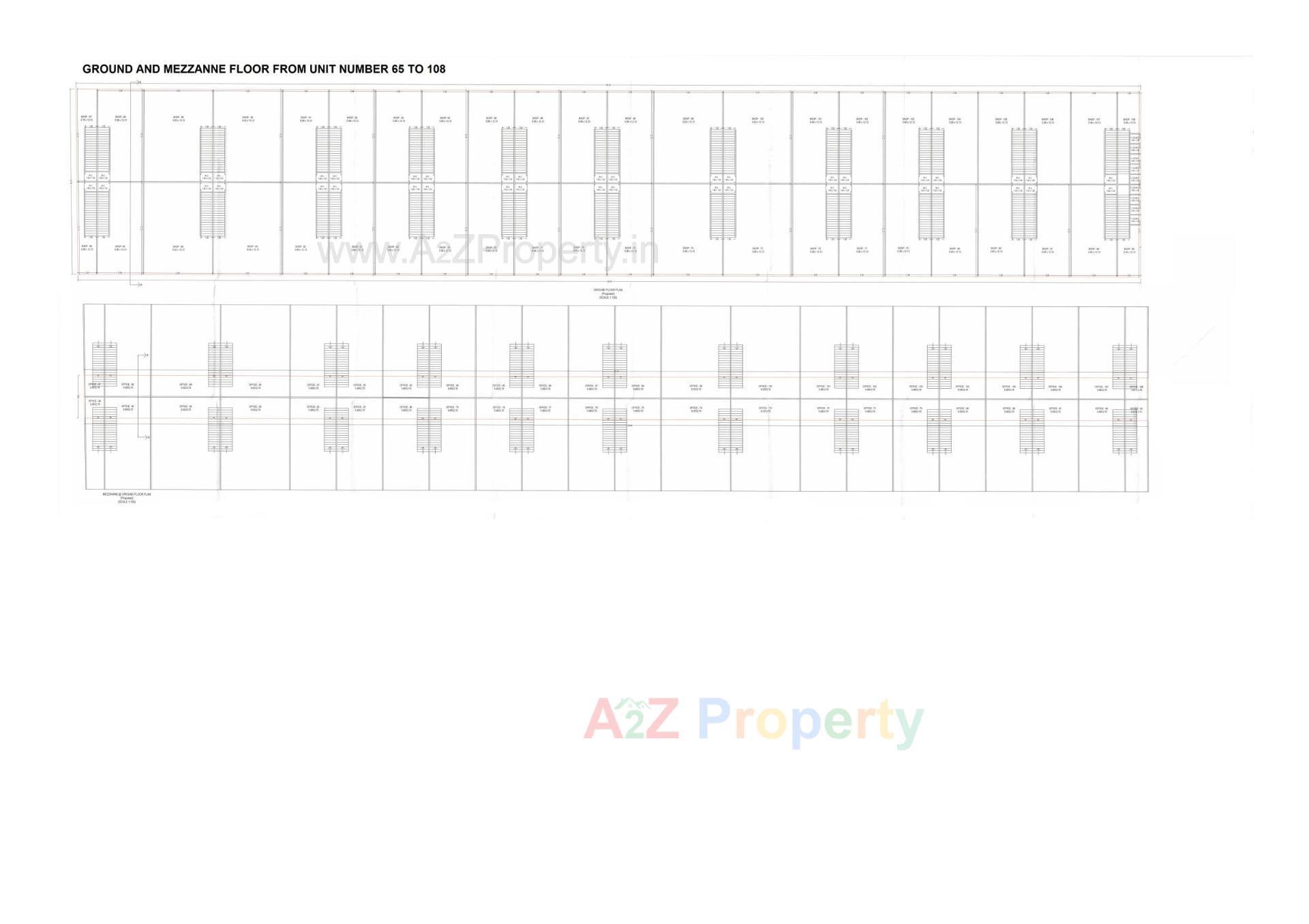 Layout of real estate project Gopin Fruit Market located at Surat, Surat, Gujarat