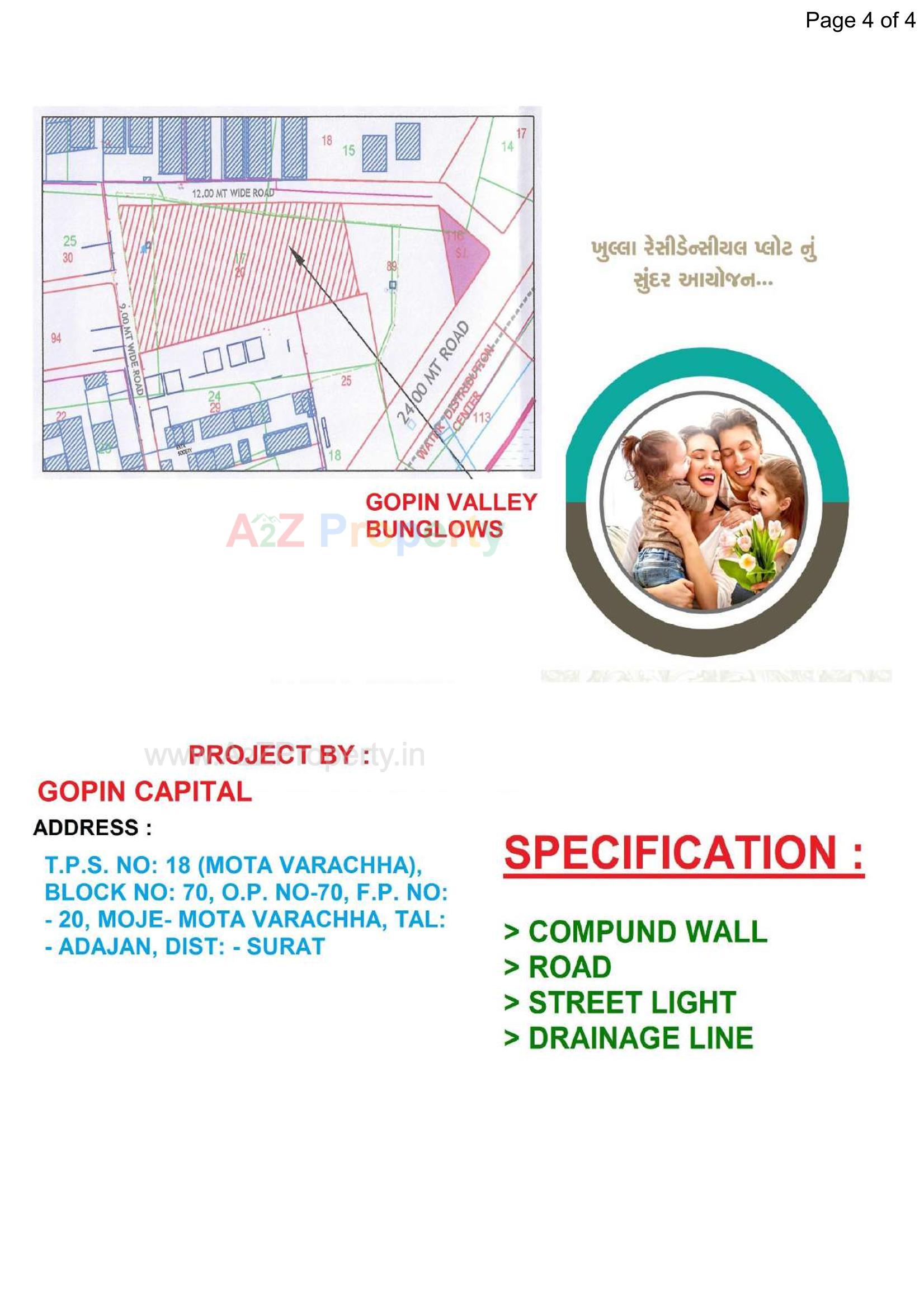  of real estate project Gopin Valley Bunglows located at Mo, Surat, Gujarat