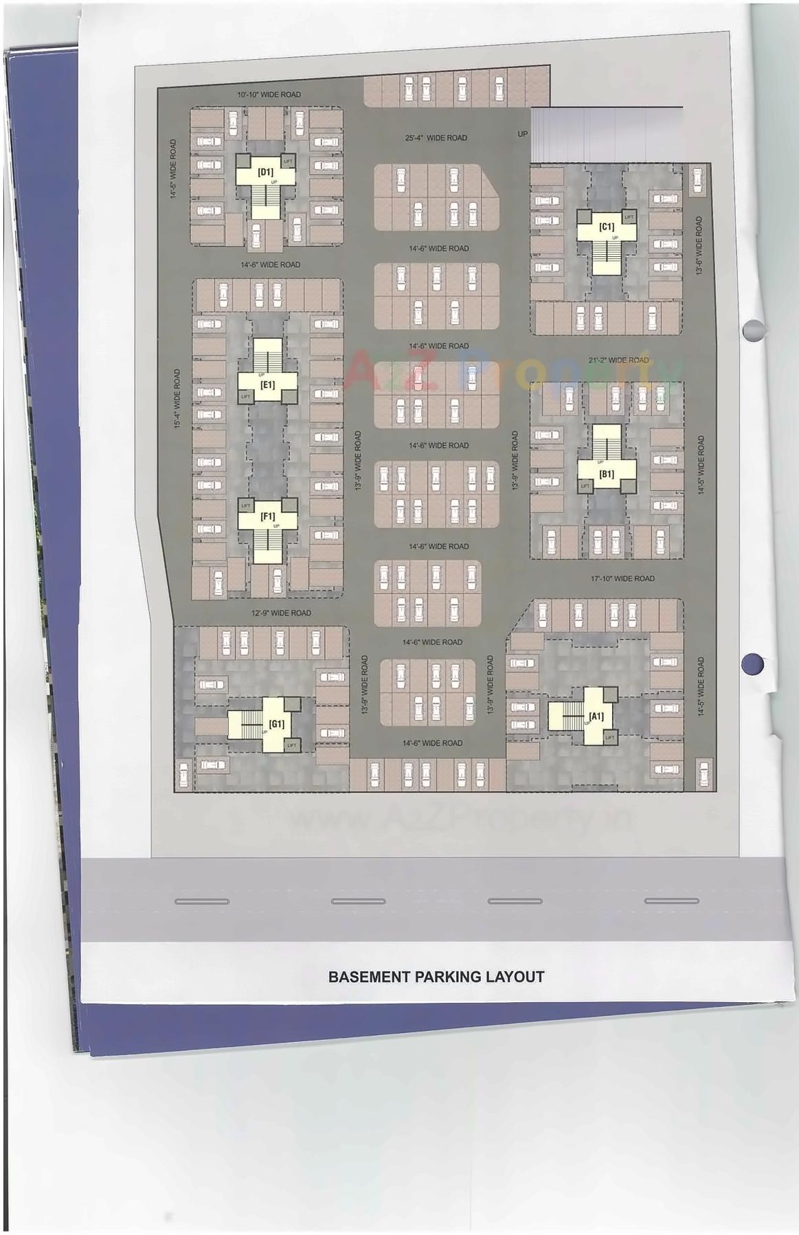 Layout of real estate project Gopinath Heights located at Surat, Surat, Gujarat