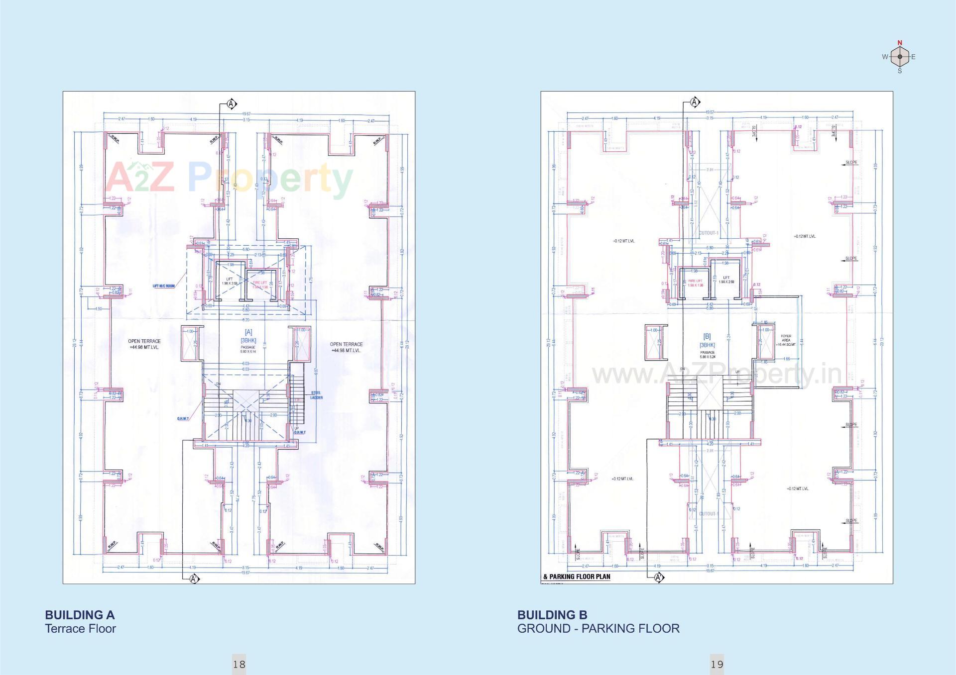 Layout of real estate project Gopinath Sky located at Katargam, Surat, Gujarat