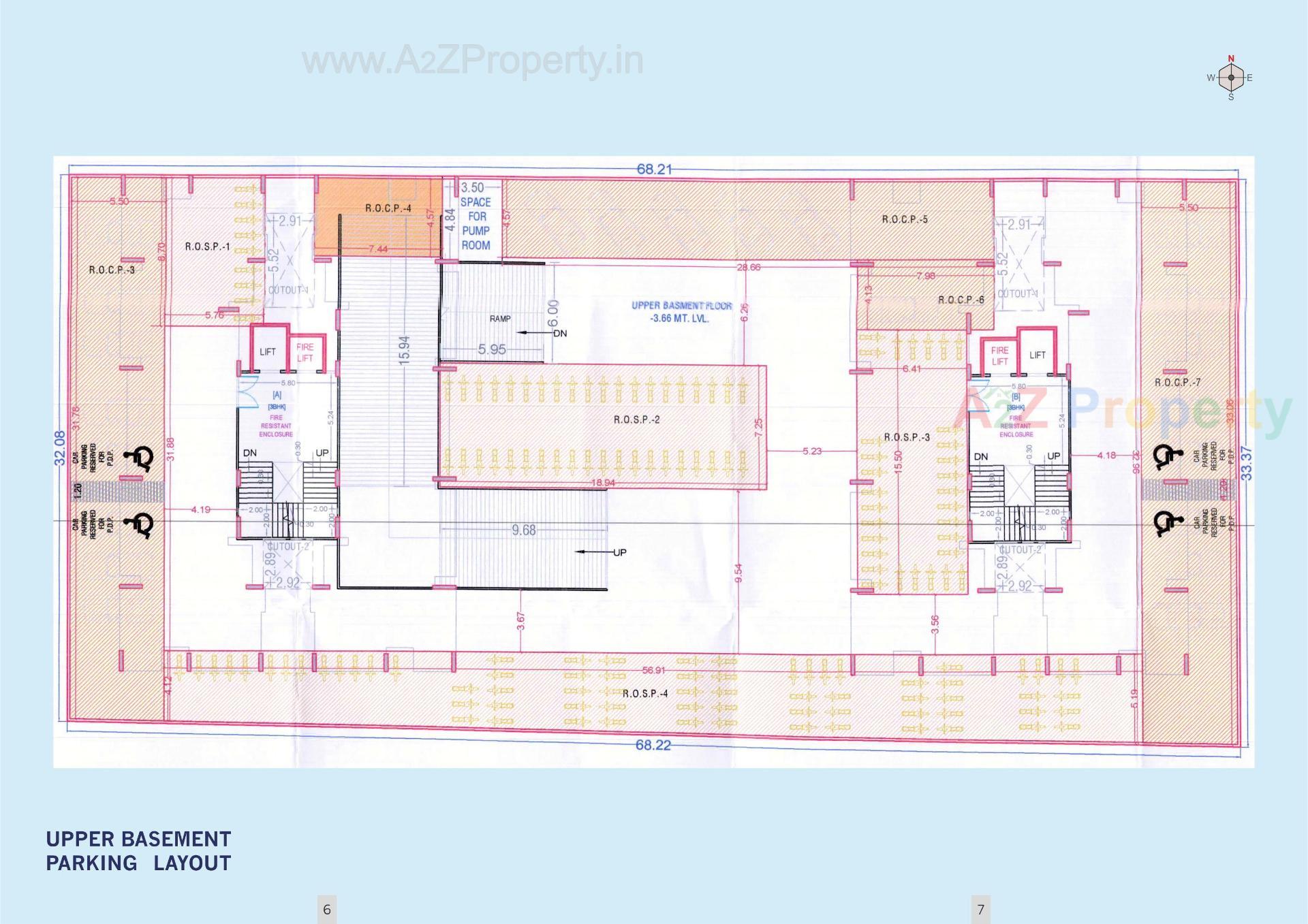 Layout of real estate project Gopinath Sky located at Katargam, Surat, Gujarat