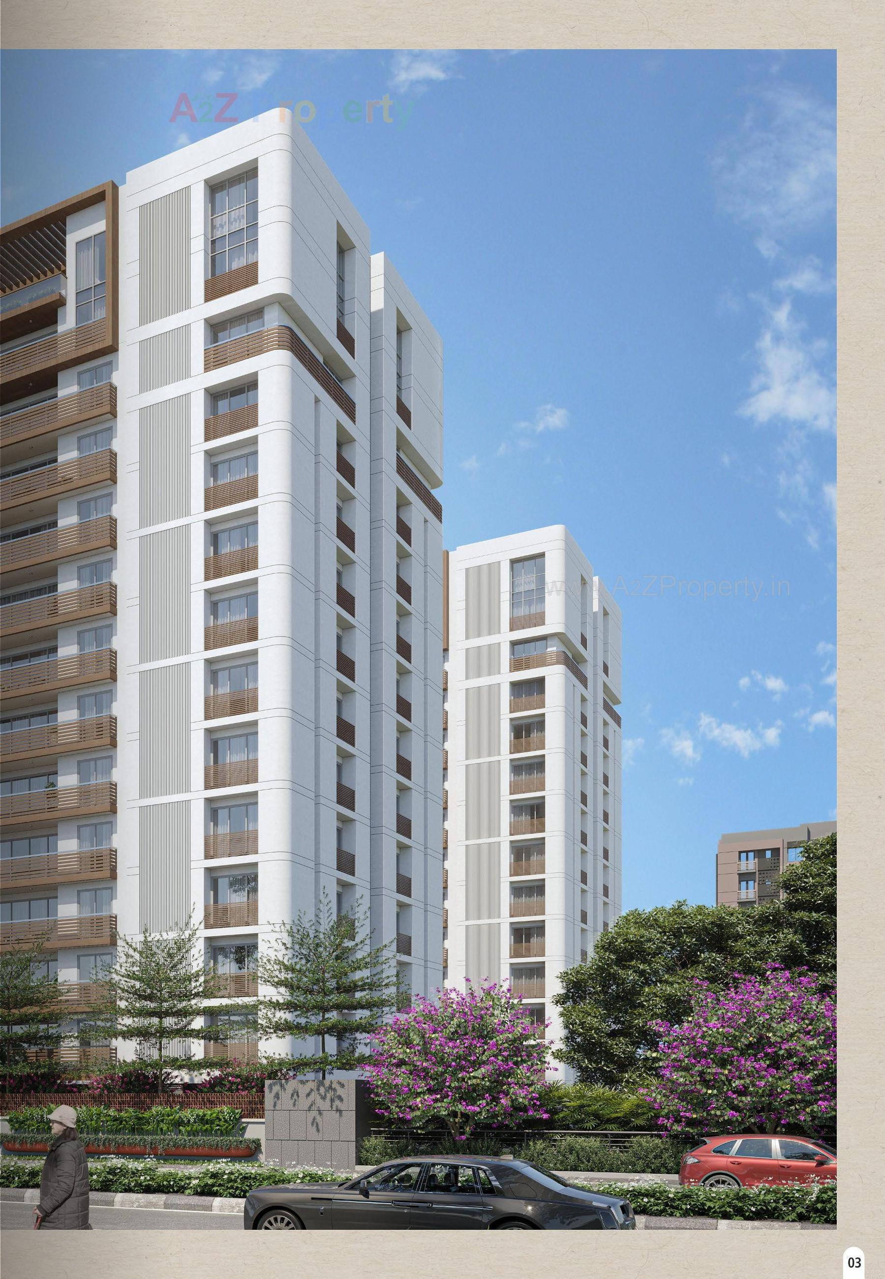 3D Elevation of real estate project Grand Vissta located at Abhva, Surat, Gujarat