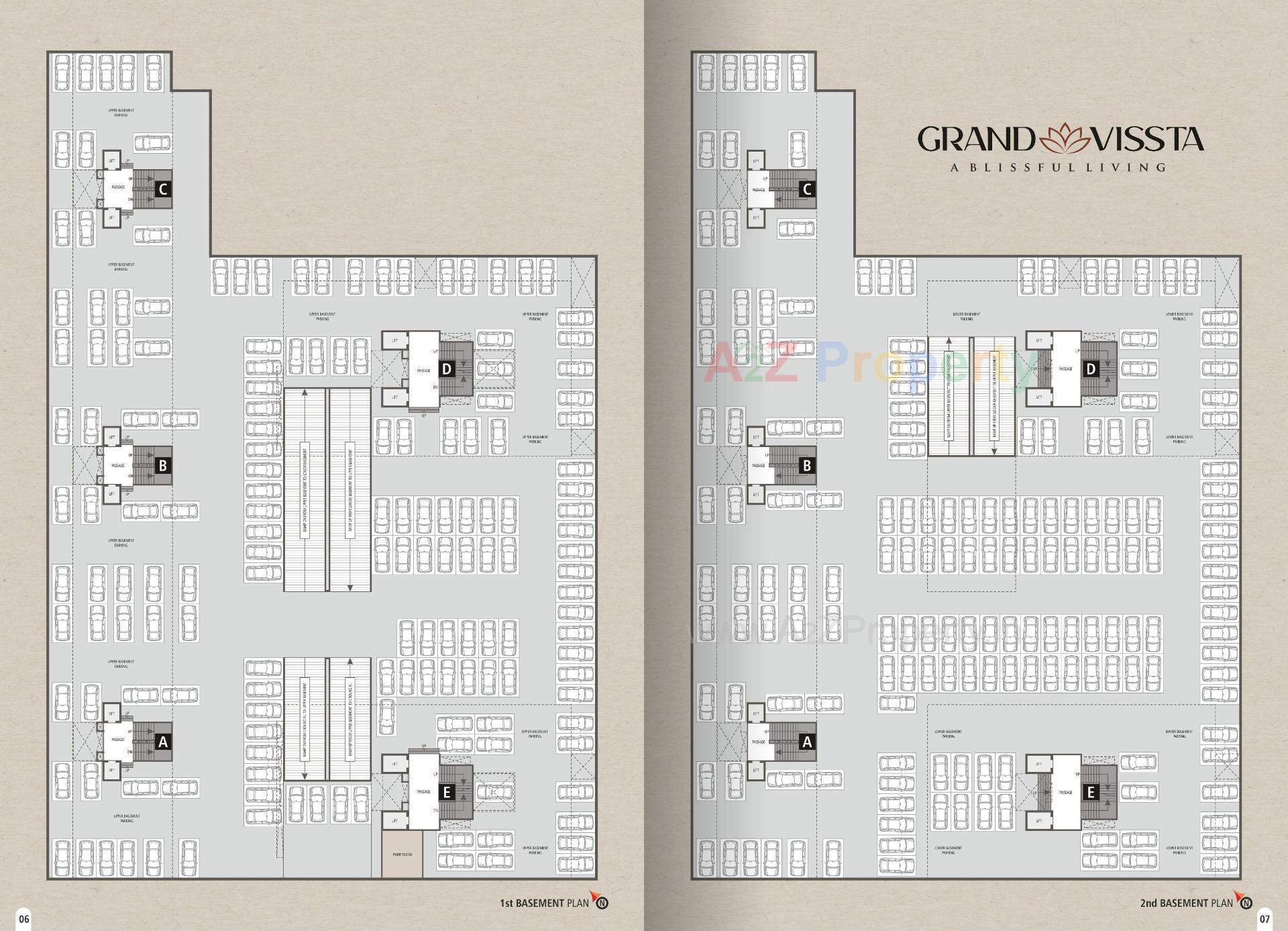 Layout of real estate project Grand Vissta located at Abhva, Surat, Gujarat