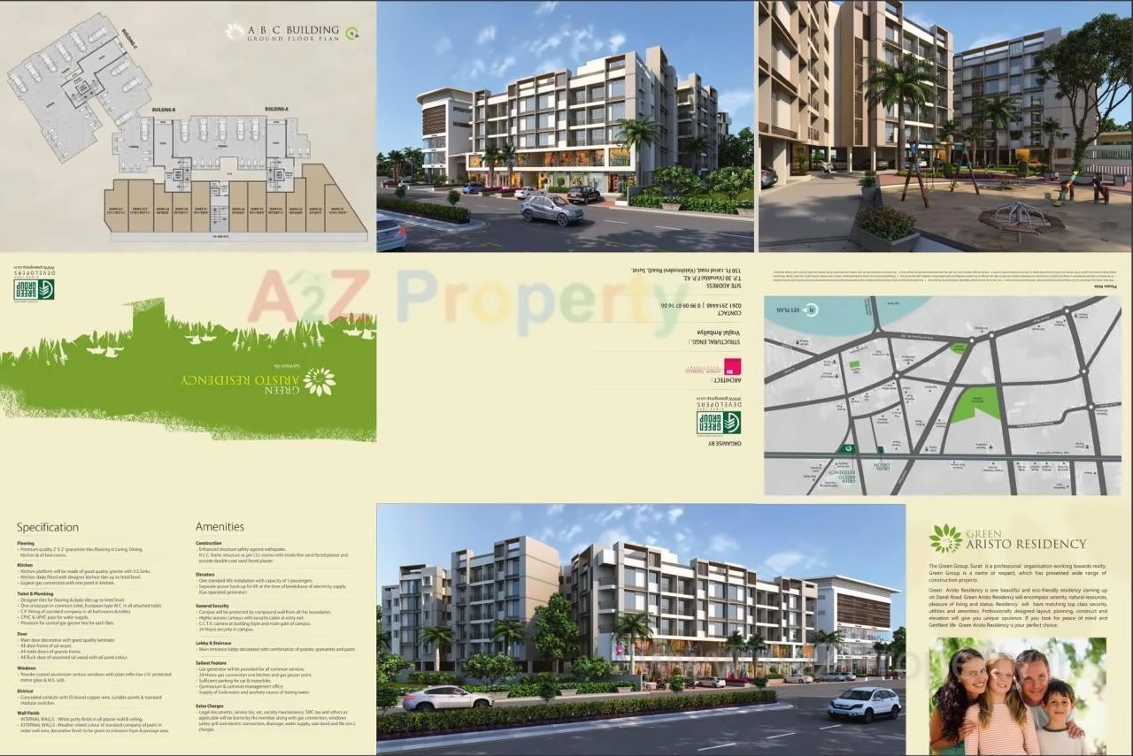  of real estate project Green Aristo located at Vanakla, Surat, Gujarat