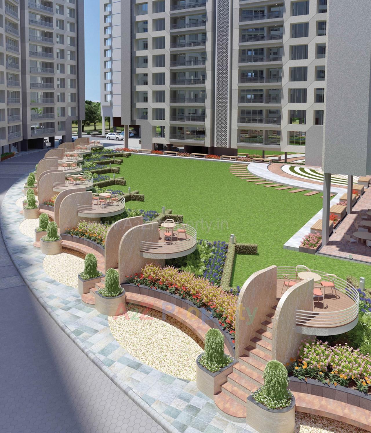 3D Elevation of real estate project Green City Gold located at Bhatha, Surat, Gujarat