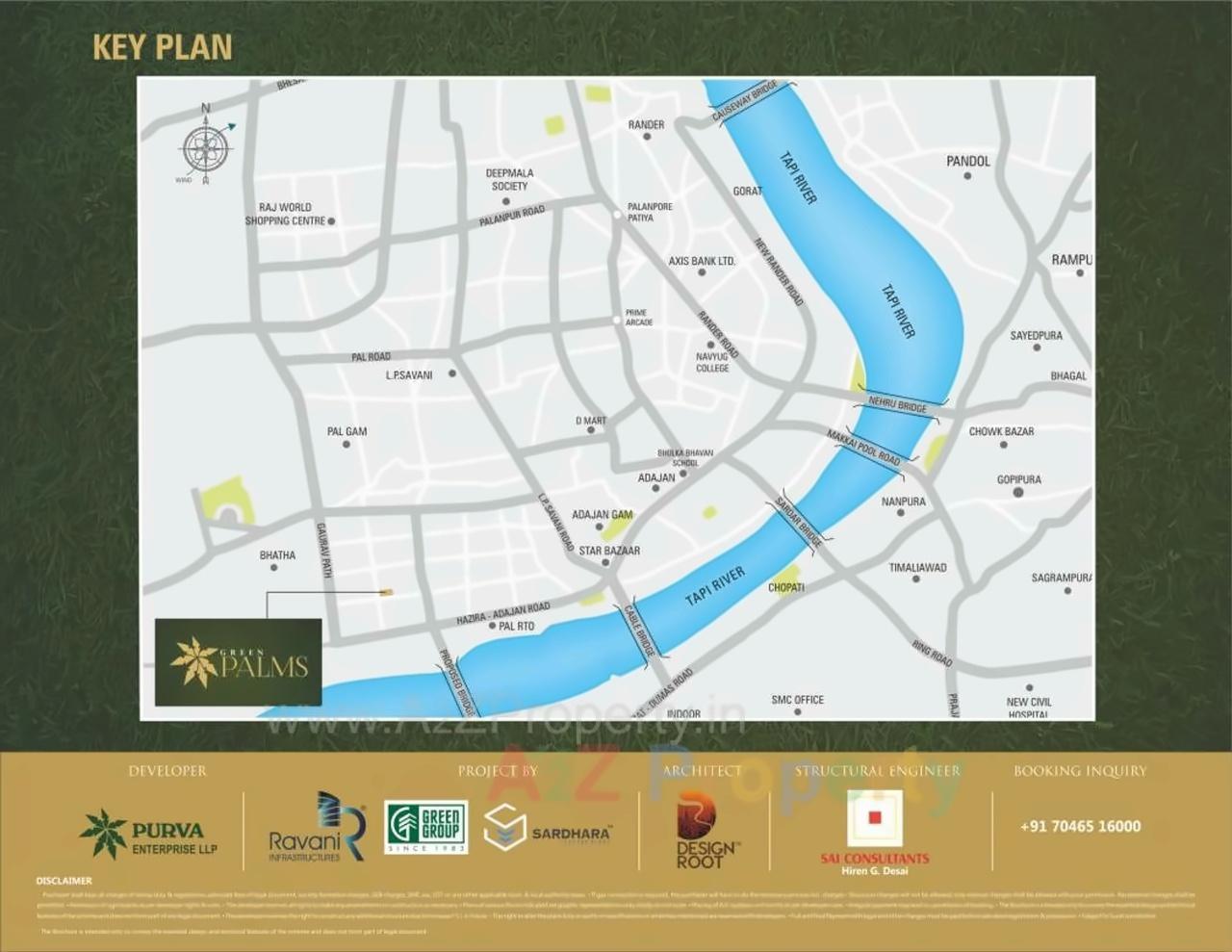  of real estate project Green Palm located at Pal, Surat, Gujarat