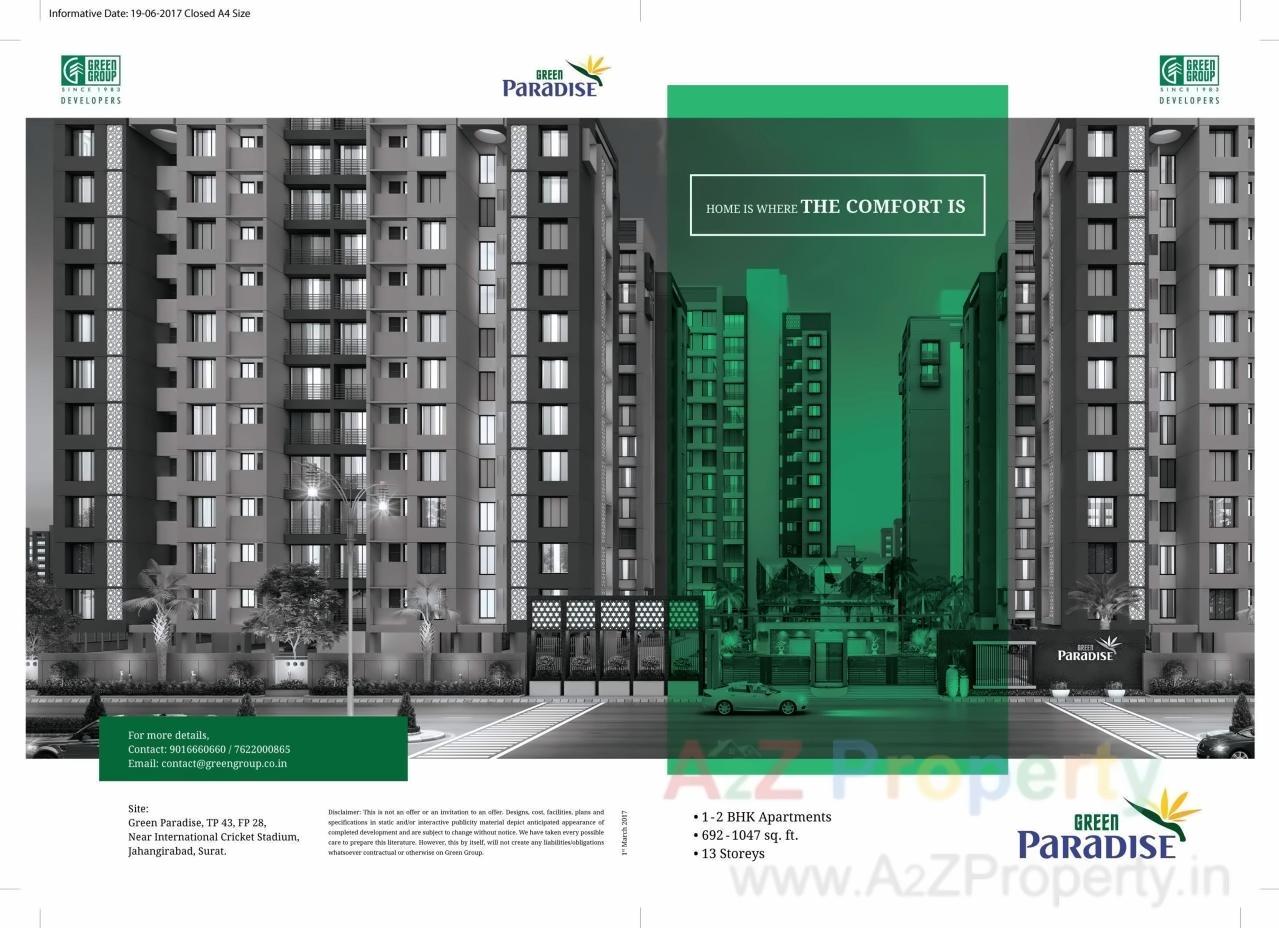  of real estate project Green Paradise located at Jahangirabad, Surat, Gujarat