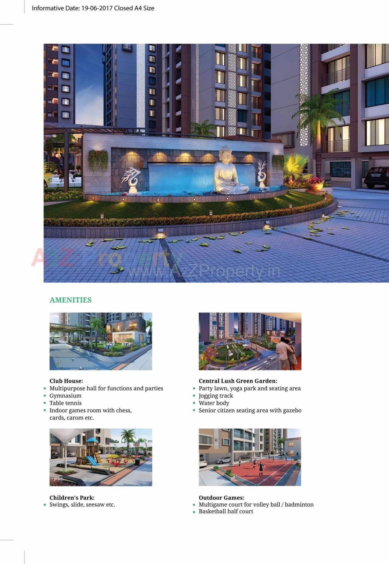 3D Elevation of real estate project Green Paradise located at Jahangirabad, Surat, Gujarat