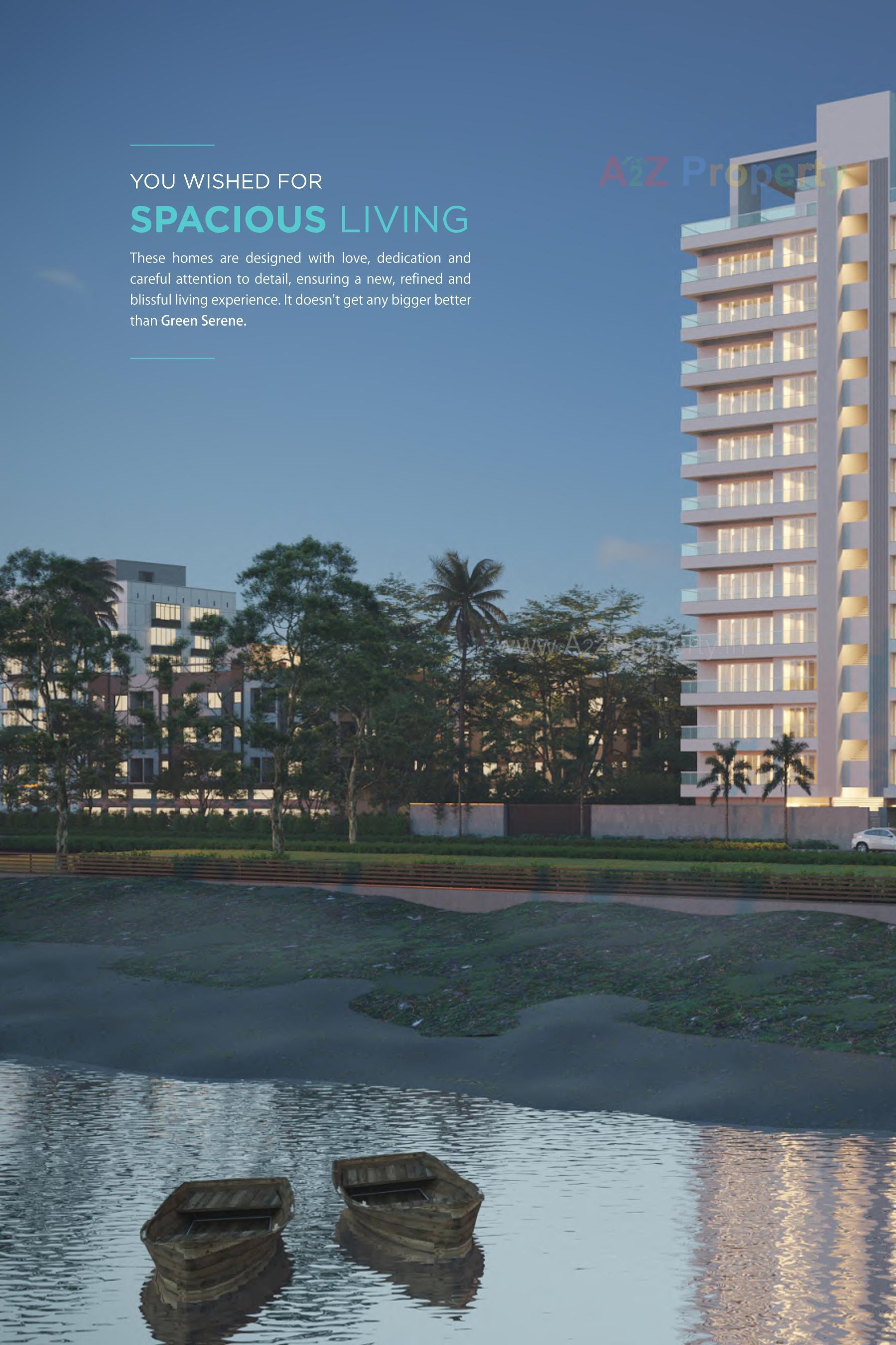 3D Elevation of real estate project Green Serene located at Surat, Surat, Gujarat