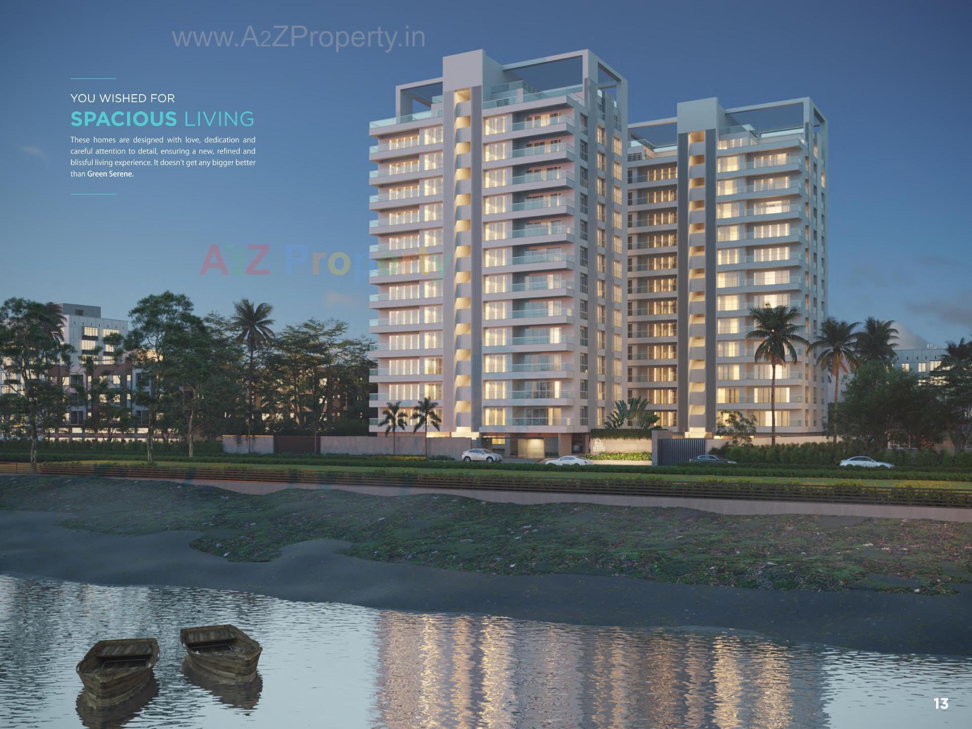 3D Elevation of real estate project Green Serene located at Surat, Surat, Gujarat