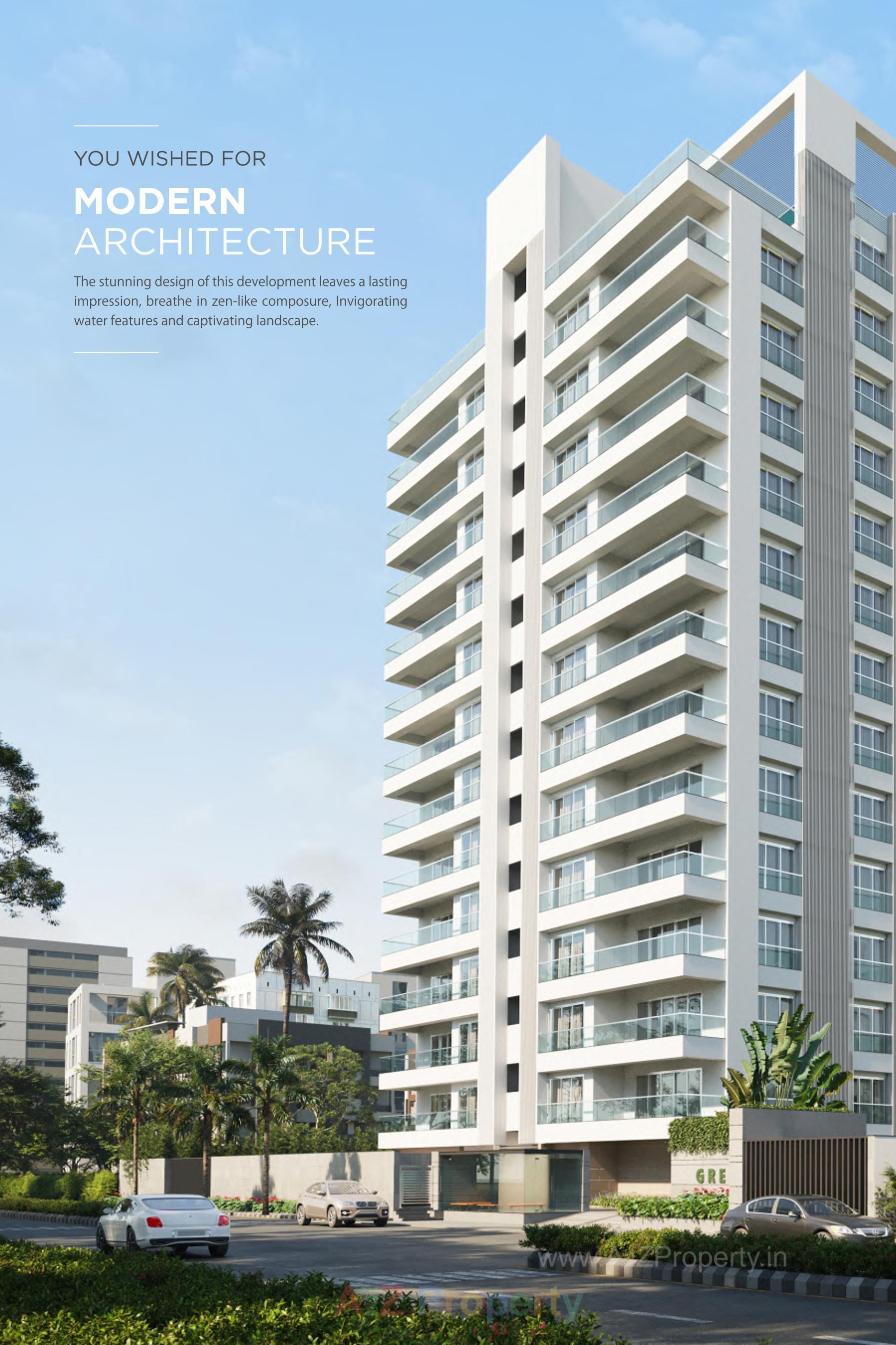 3D Elevation of real estate project Green Serene located at Surat, Surat, Gujarat