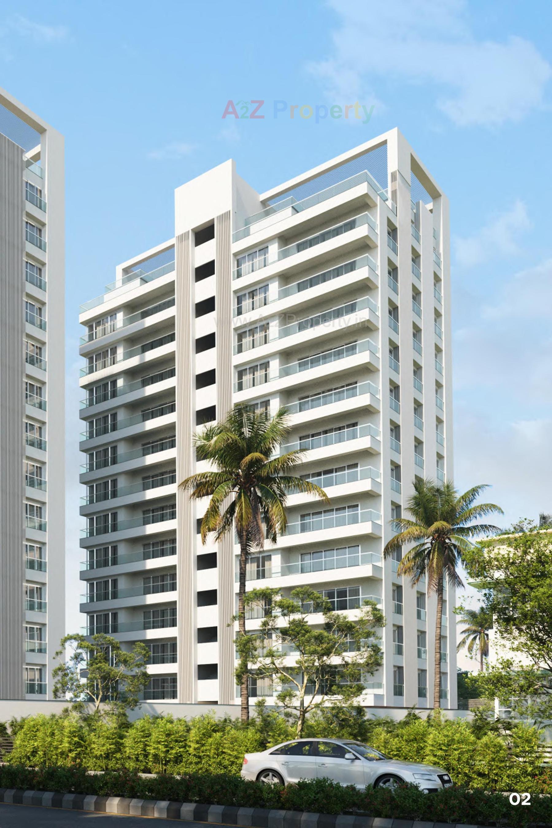 3D Elevation of real estate project Green Serene located at Surat, Surat, Gujarat