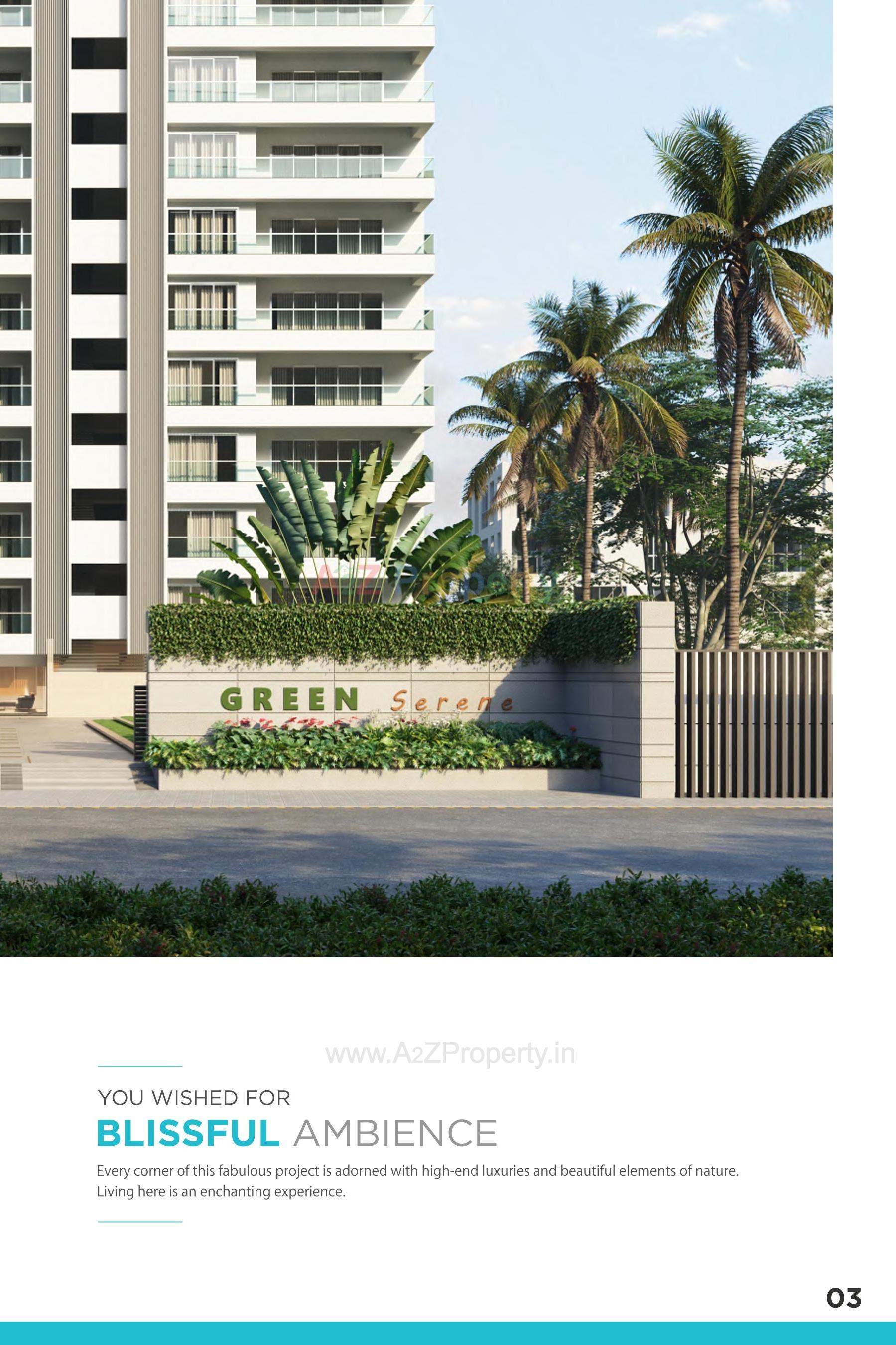 3D Elevation of real estate project Green Serene located at Surat, Surat, Gujarat