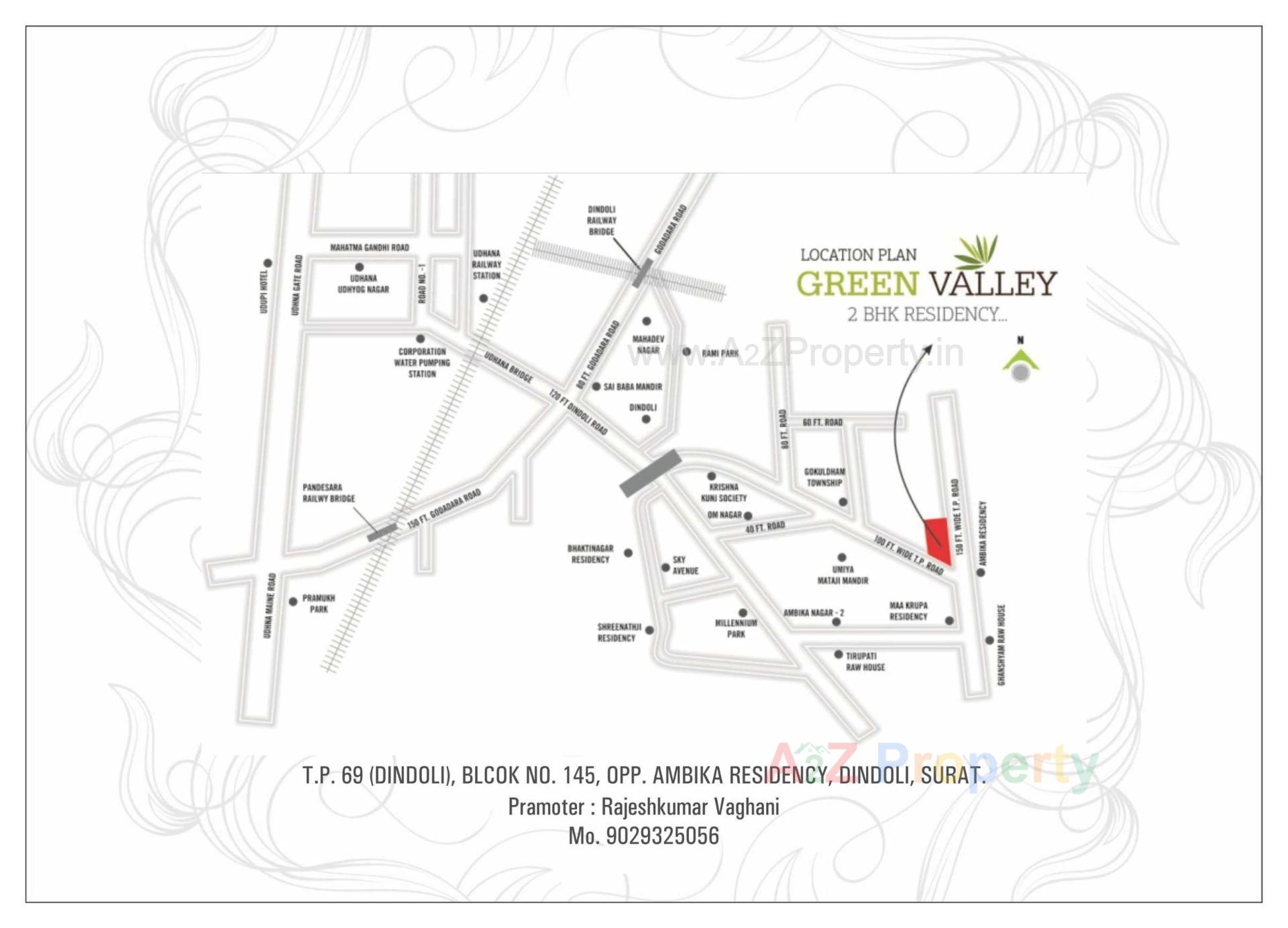  of real estate project Green Valley (mangalam Park) A located at Dindoli, Surat, Gujarat
