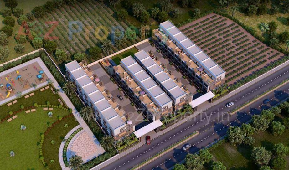 3D Elevation of real estate project Green Willows located at Jahangir-pura, Surat, Gujarat