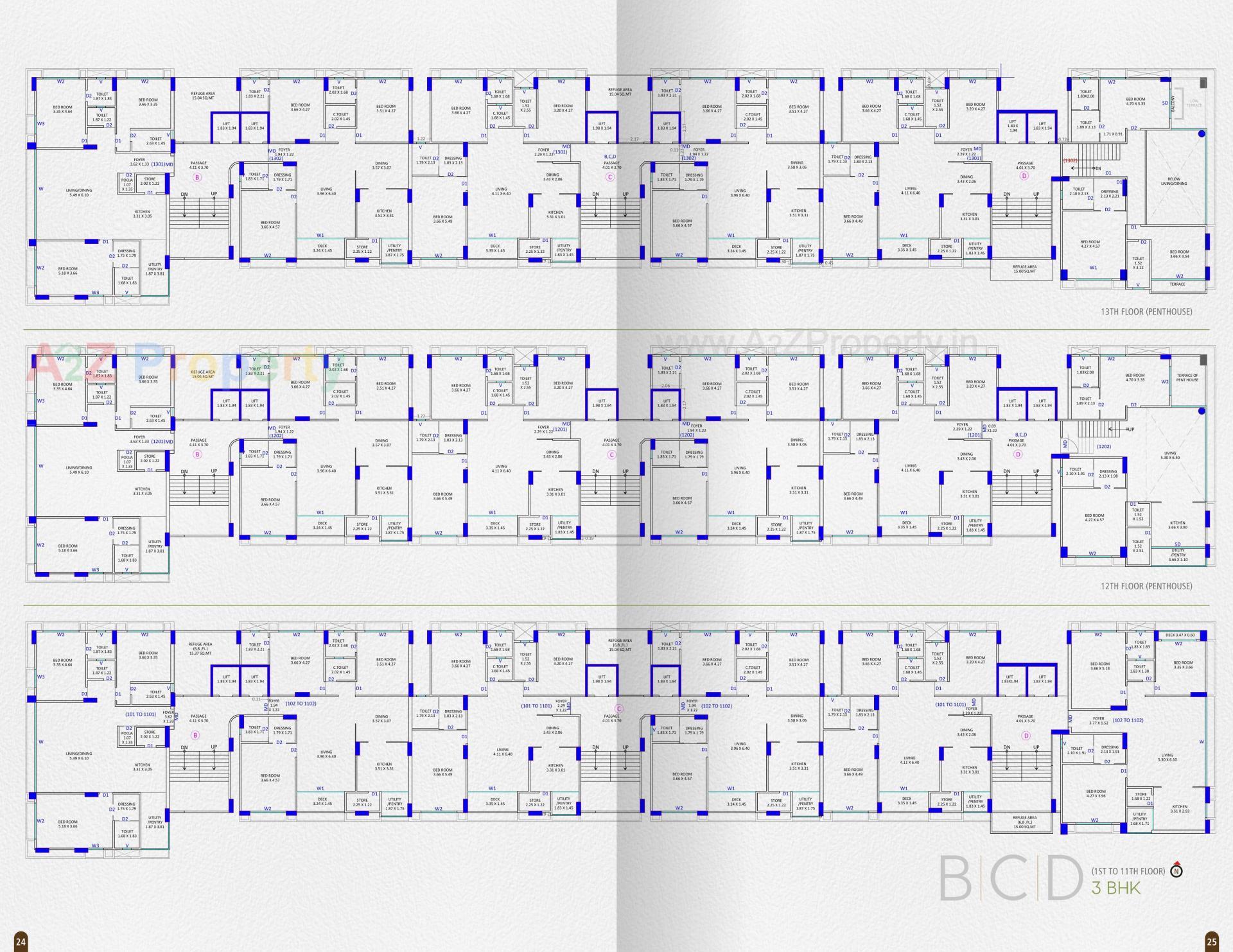 Layout of real estate project Greenopolis located at Vesu, Surat, Gujarat