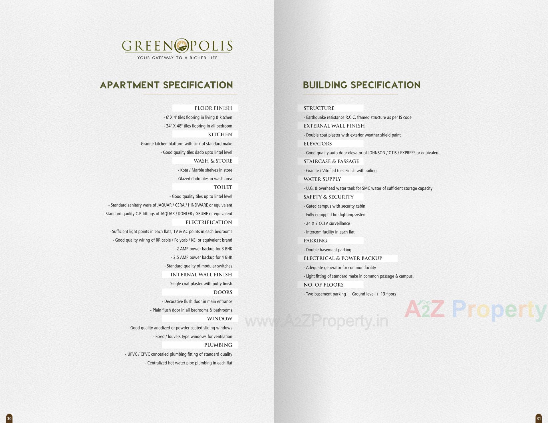  of real estate project Greenopolis located at Vesu, Surat, Gujarat