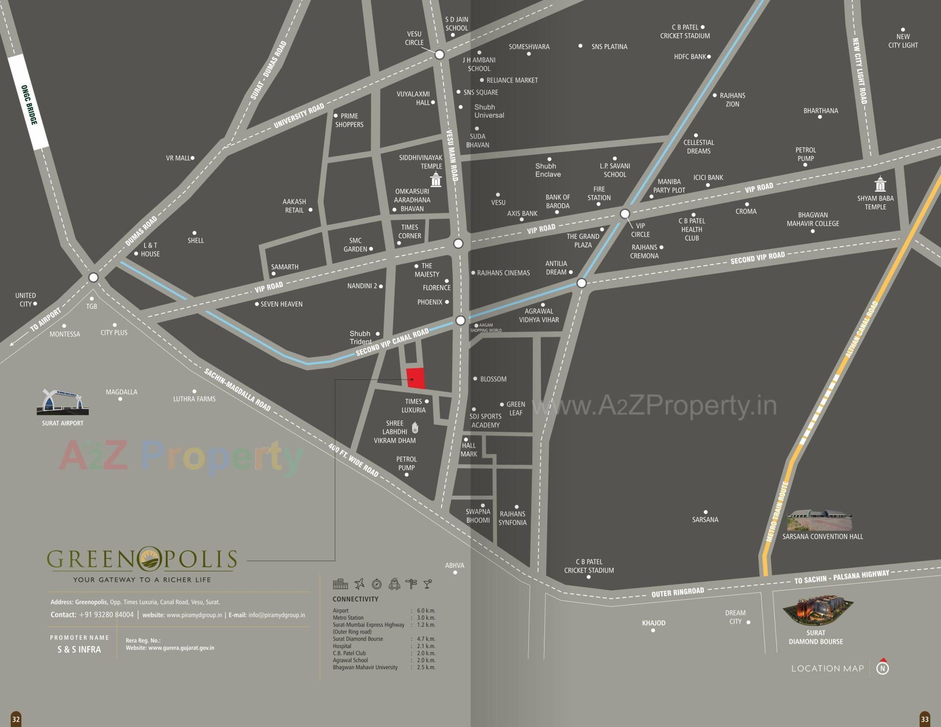  of real estate project Greenopolis located at Vesu, Surat, Gujarat