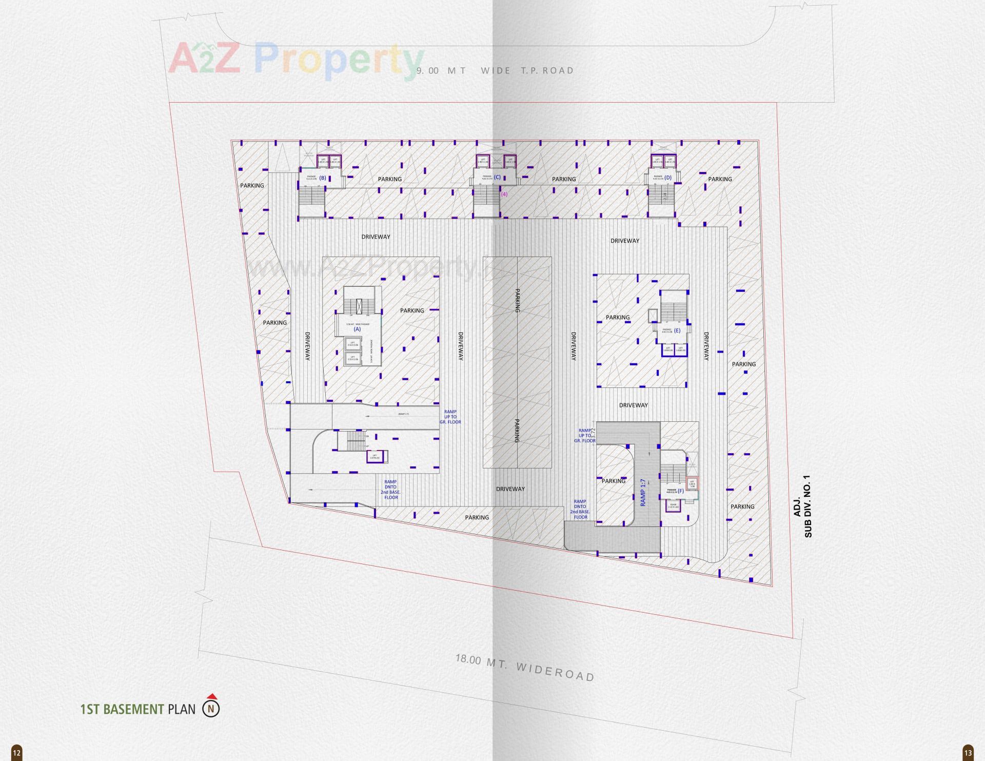 Layout of real estate project Greenopolis located at Vesu, Surat, Gujarat