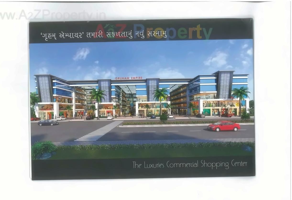 3D Elevation of real estate project Gruham Empire located at Kosad, Surat, Gujarat