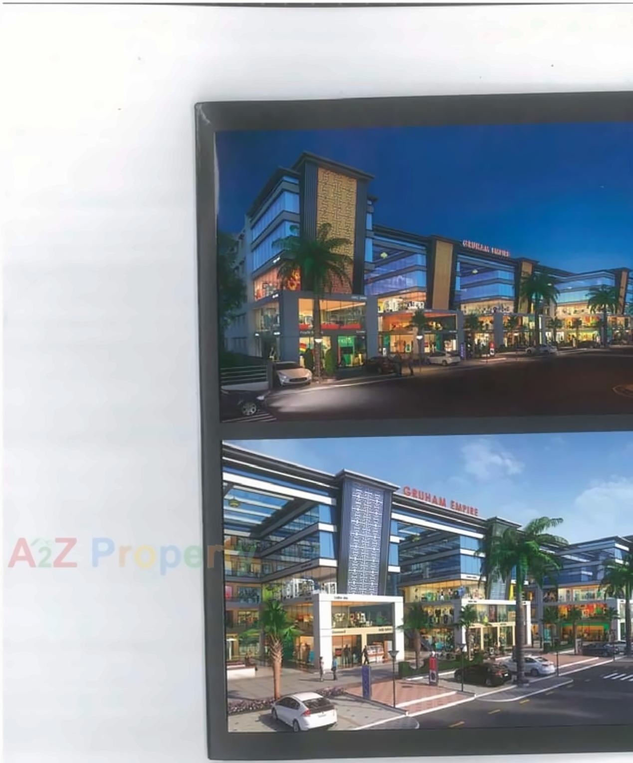 3D Elevation of real estate project Gruham Empire located at Kosad, Surat, Gujarat