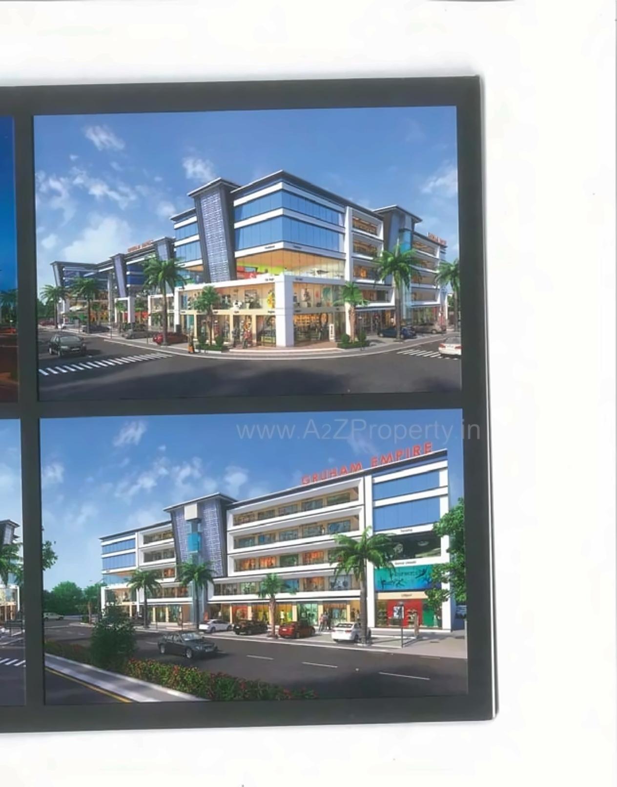 3D Elevation of real estate project Gruham Empire located at Kosad, Surat, Gujarat