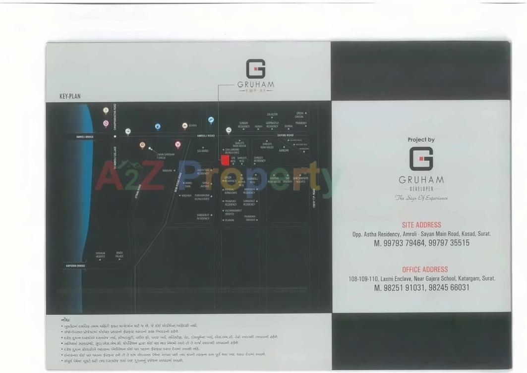  of real estate project Gruham Empire located at Kosad, Surat, Gujarat