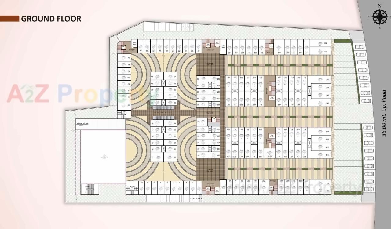 Layout of real estate project Gruham Icon located at Kosad, Surat, Gujarat