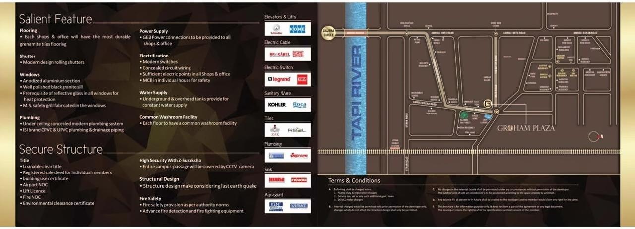  of real estate project Gruham Plaza located at Kosad, Surat, Gujarat