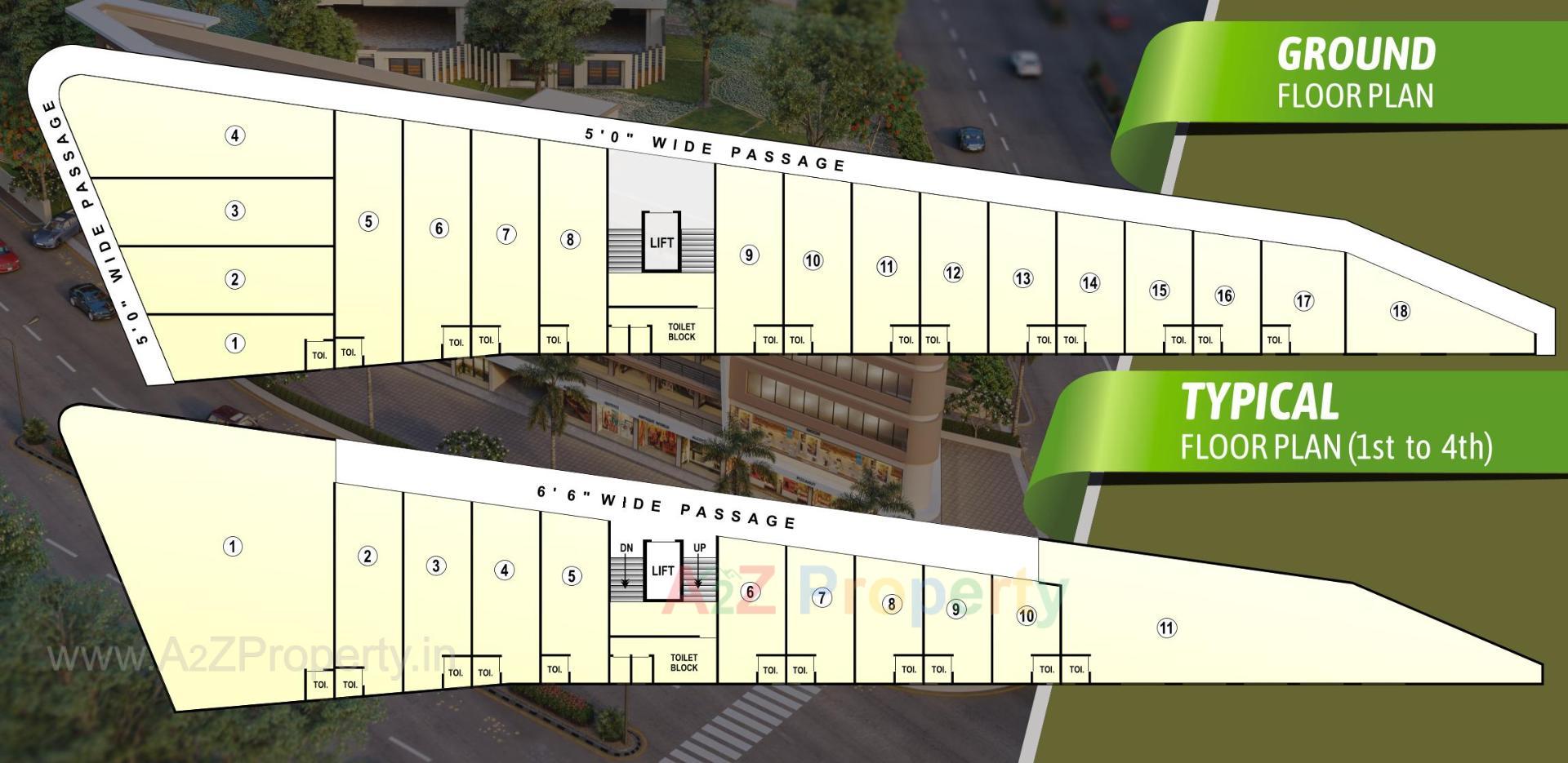 Layout of real estate project Gurudatt Point located at Dindoli--godadra, Surat, Gujarat