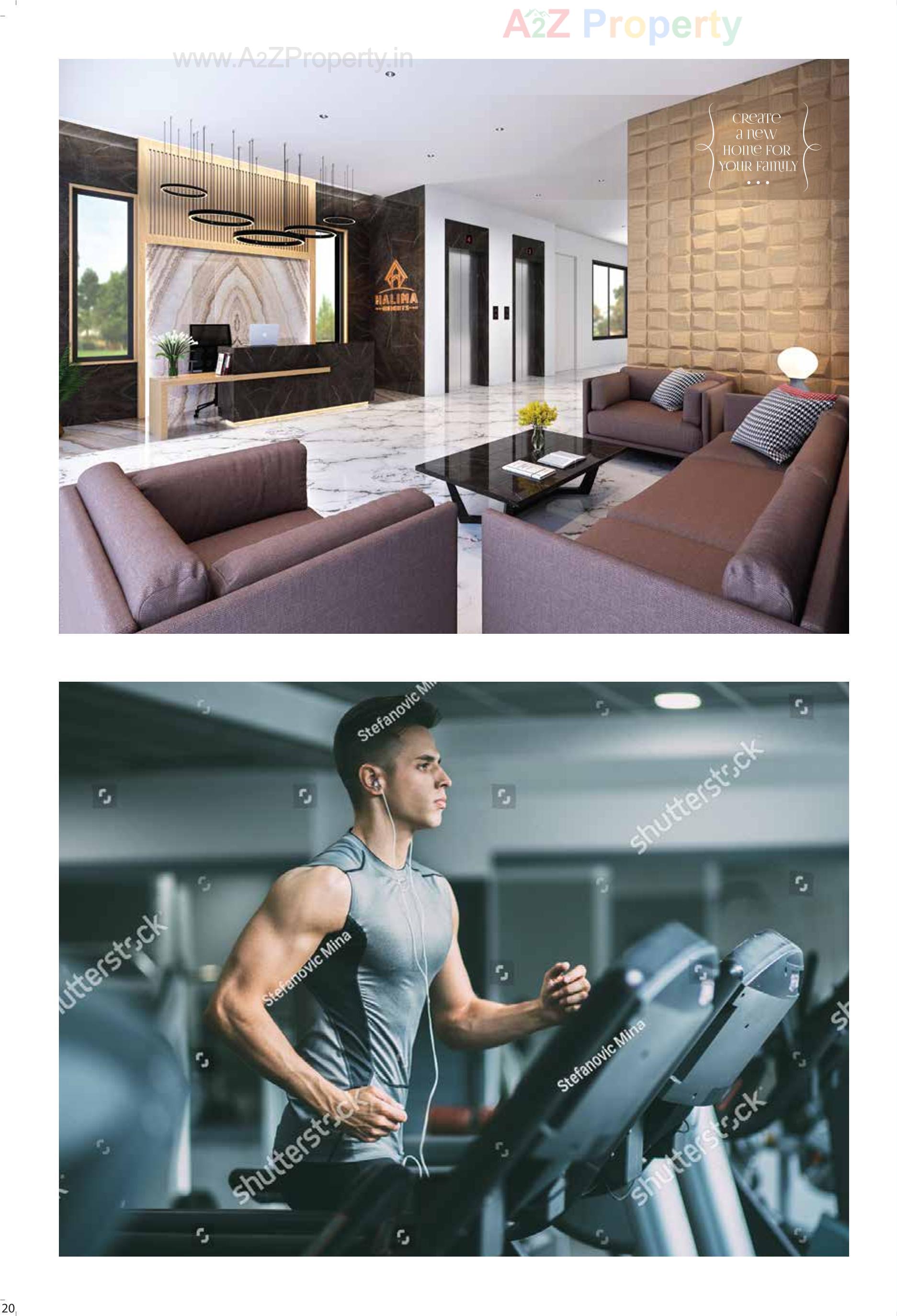 3D Elevation of real estate project Halima Heights located at Bhabheni, Surat, Gujarat