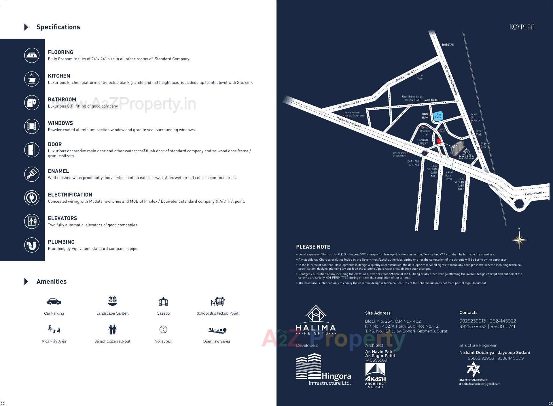  of real estate project Halima Heights located at Bhabheni, Surat, Gujarat