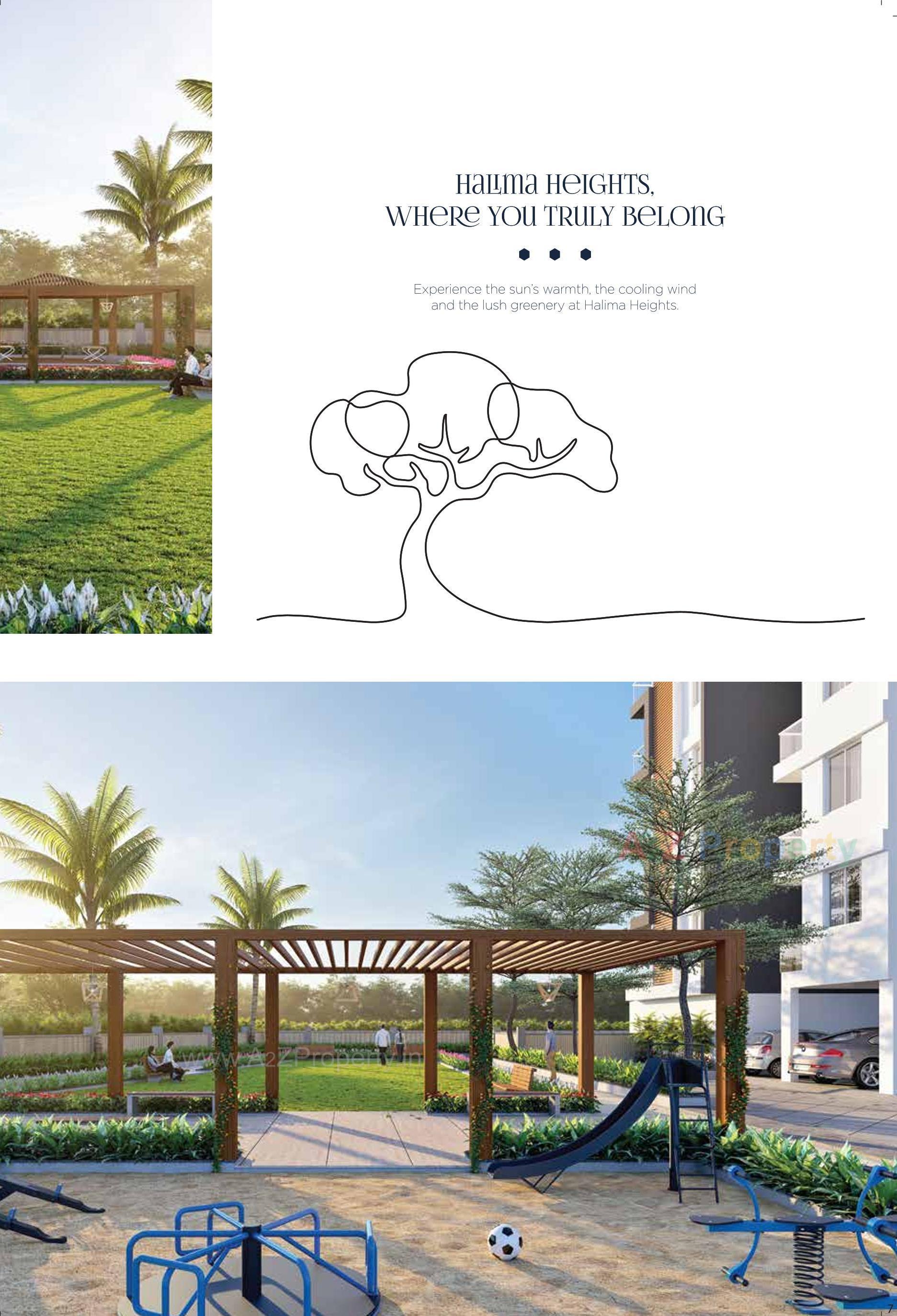 3D Elevation of real estate project Halima Heights located at Bhabheni, Surat, Gujarat