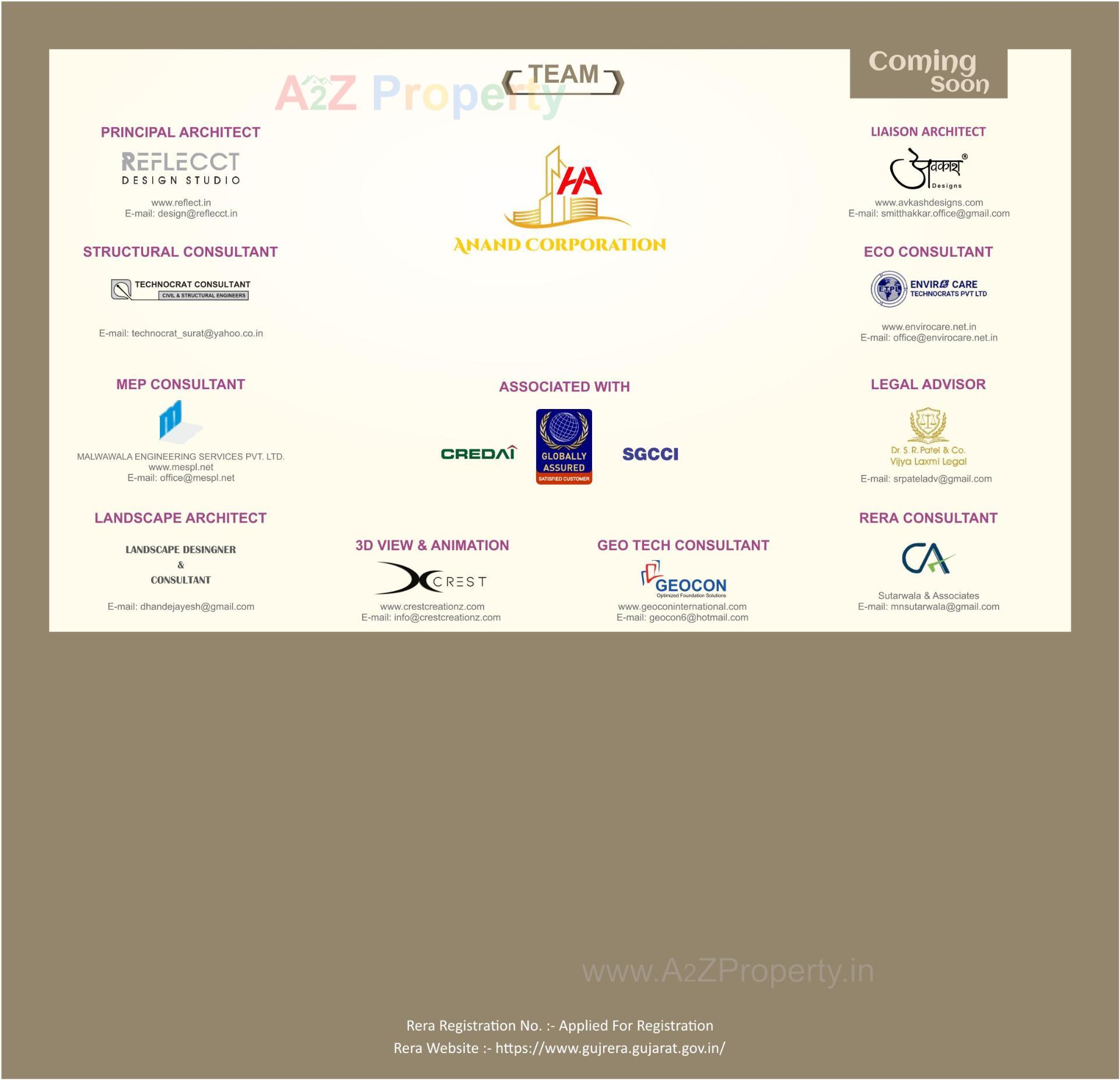  of real estate project Happy Astoria located at Vesu, Surat, Gujarat