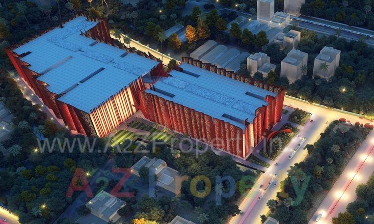 3D Elevation of real estate project Happy Benchmark Textile Hub located at Dumbhal, Surat, Gujarat