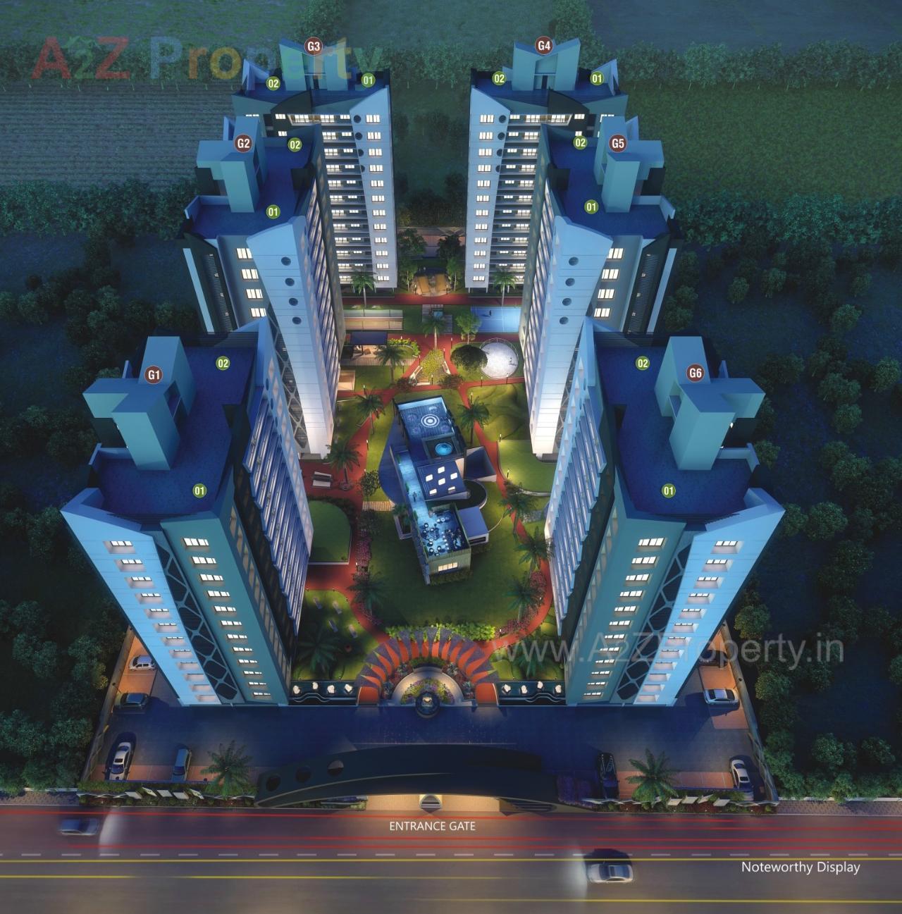 3D Elevation of real estate project Happy Glorious located at Surat, Surat, Gujarat
