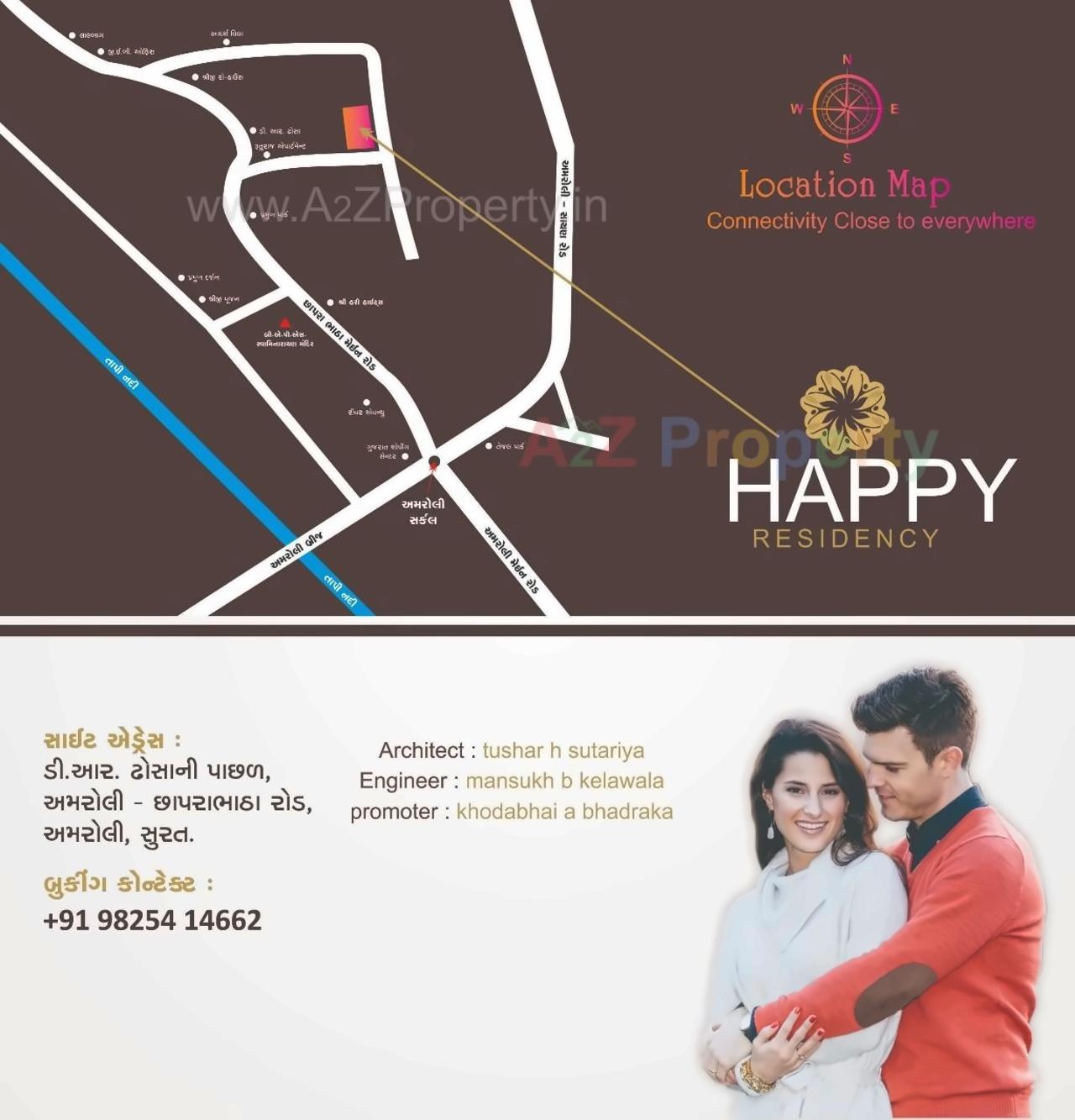  of real estate project Happy Residency located at Chhaprabhatha, Surat, Gujarat