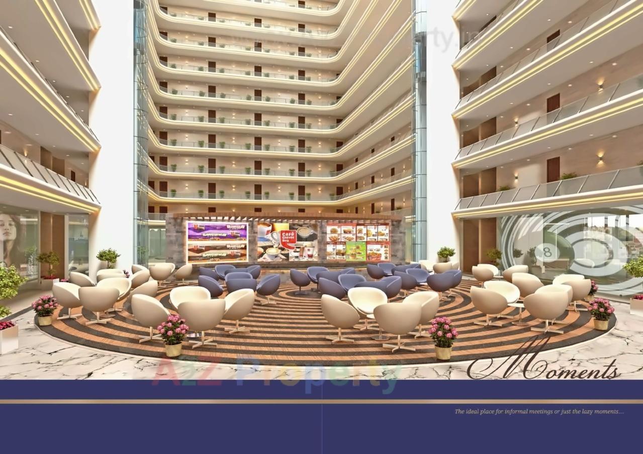 3D Elevation of real estate project Hard Rock located at Vesu, Surat, Gujarat