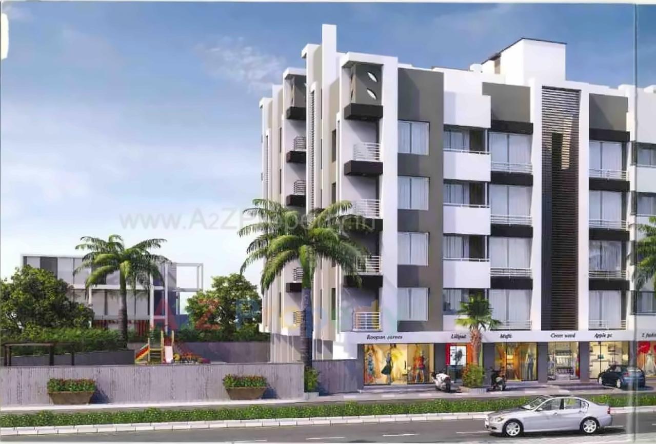 3D Elevation of real estate project Haridarshan located at Deladva, Surat, Gujarat
