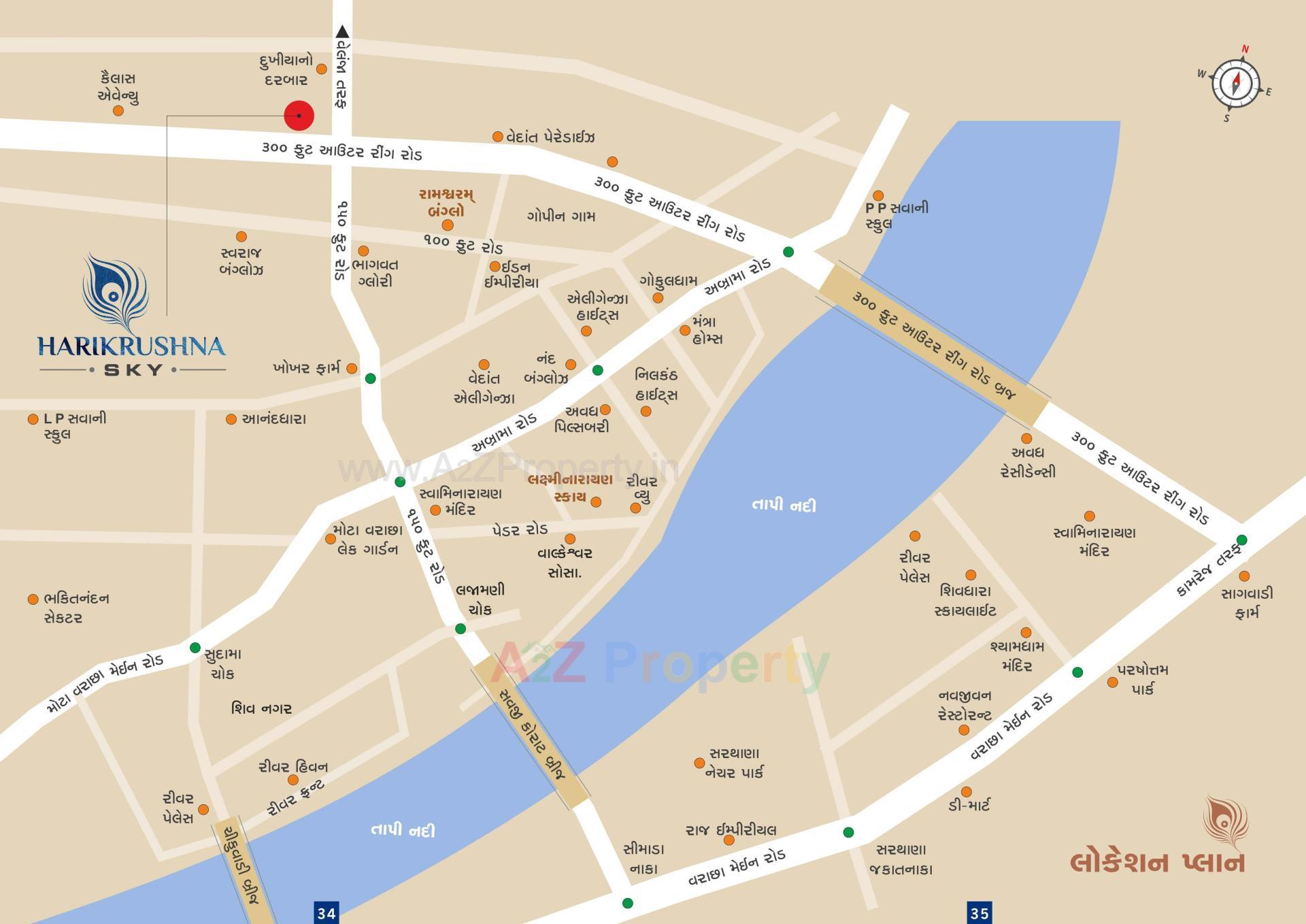  of real estate project Harikrushna Sky located at Mota Varachha, , Surat, Gujarat