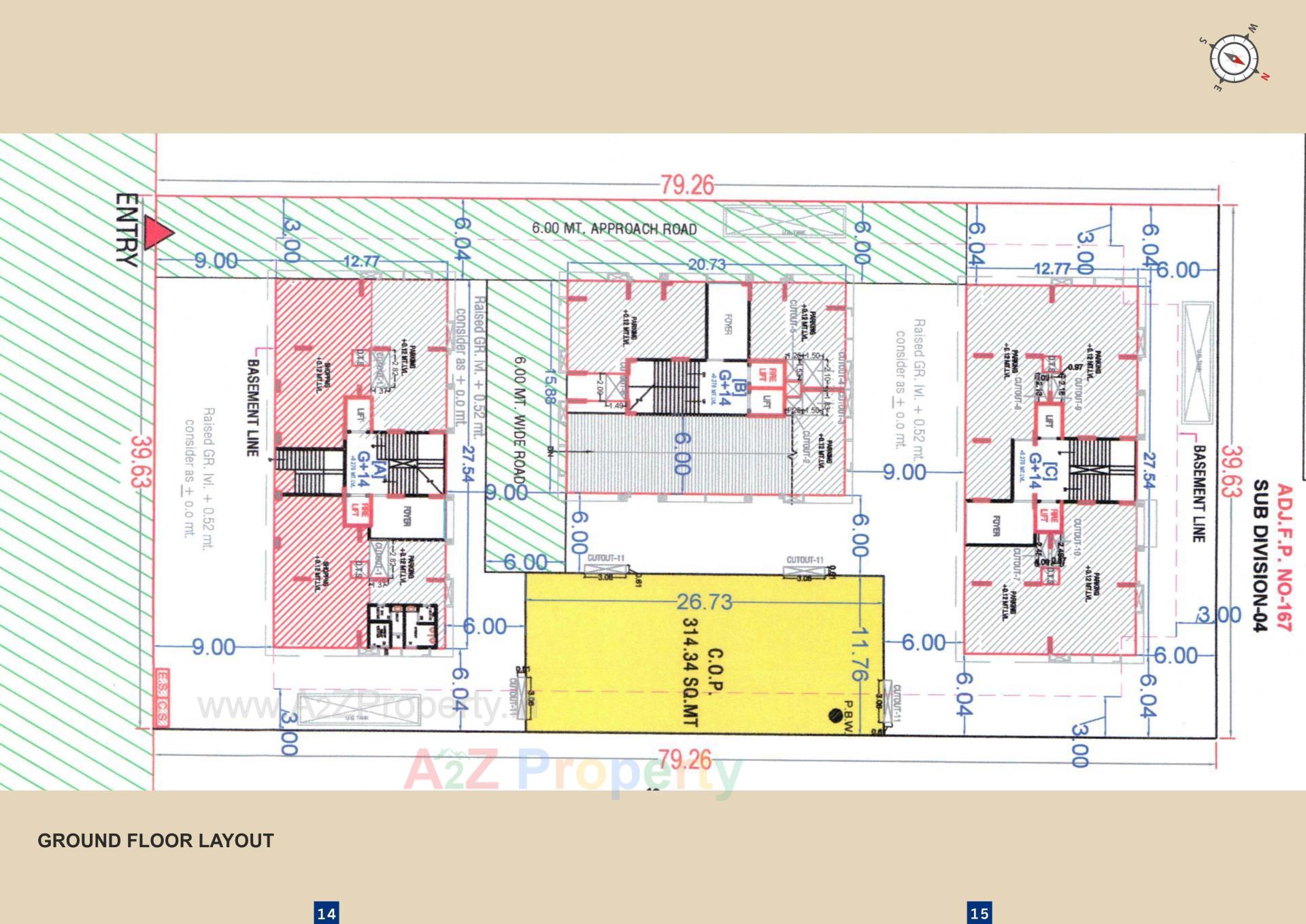 Layout of real estate project Harikrushna Sky located at Mota Varachha, , Surat, Gujarat