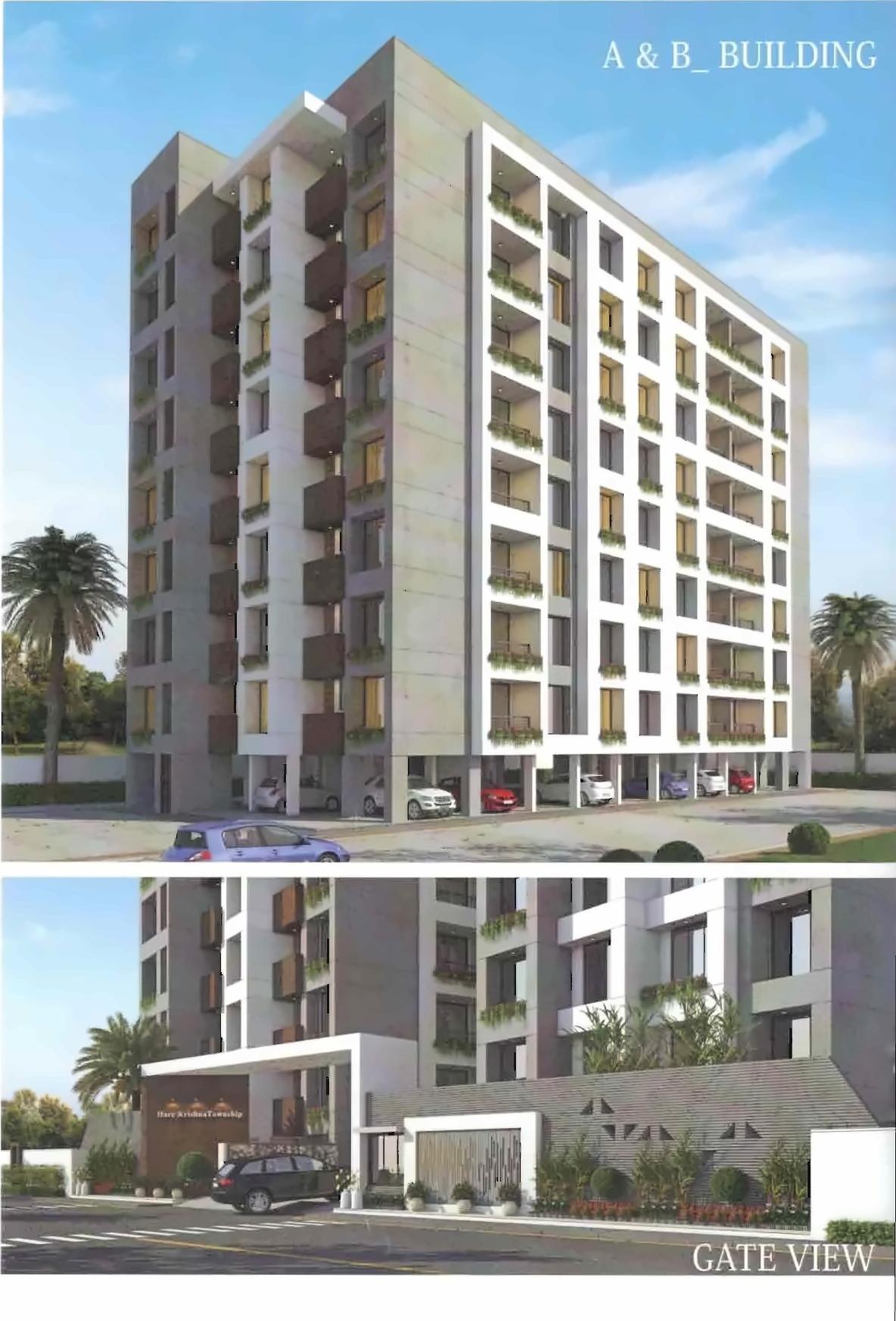 3D Elevation of real estate project Harikrushna Township located at Varachha, Surat, Gujarat