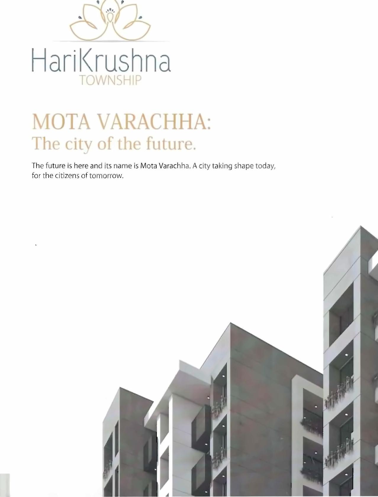 3D Elevation of real estate project Harikrushna Township located at Varachha, Surat, Gujarat