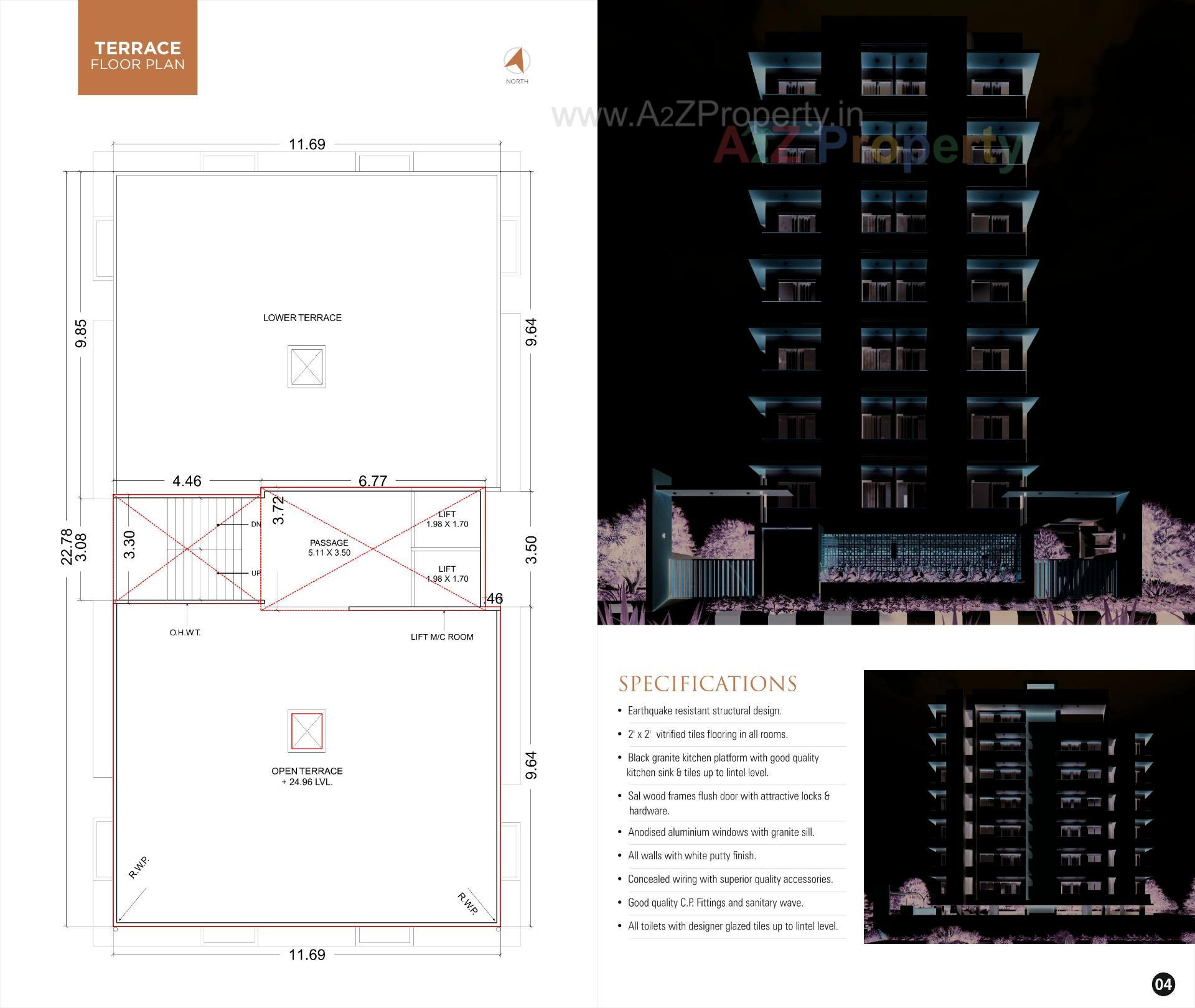  of real estate project Harsham Homes located at Palanpore, Surat, Gujarat