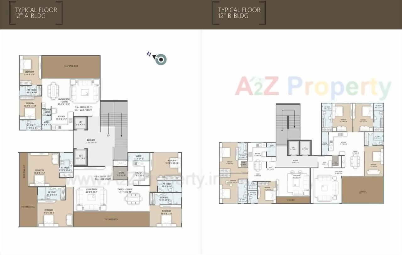 Layout of real estate project Hayaa Fine Living located at Rander, Surat, Gujarat