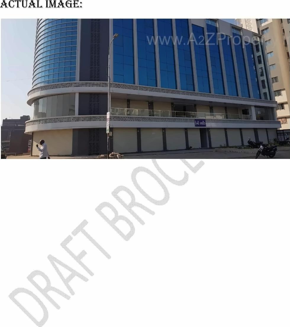 3D Elevation of real estate project Heny Arcade located at Dabholi, Surat, Gujarat