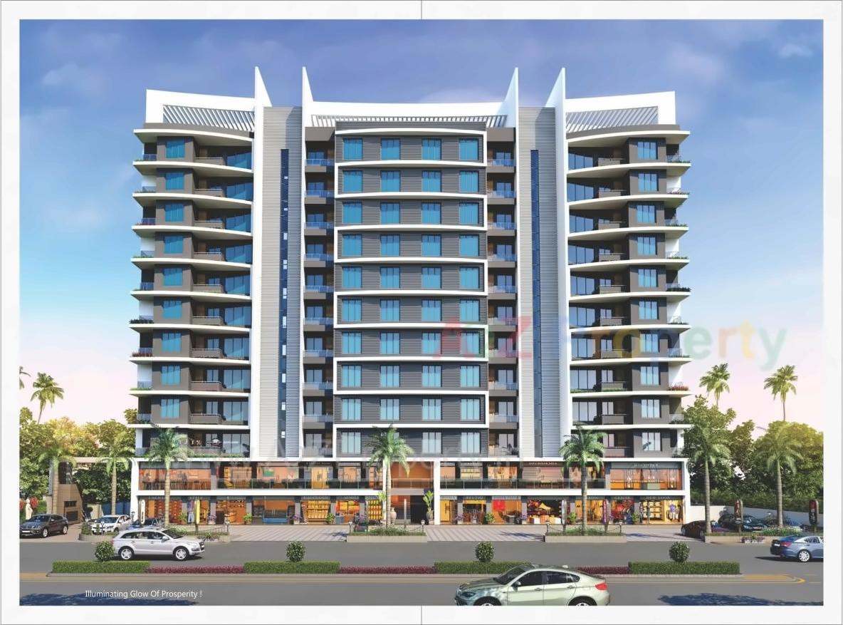 3D Elevation of real estate project Icon Heights located at Puna, Surat, Gujarat